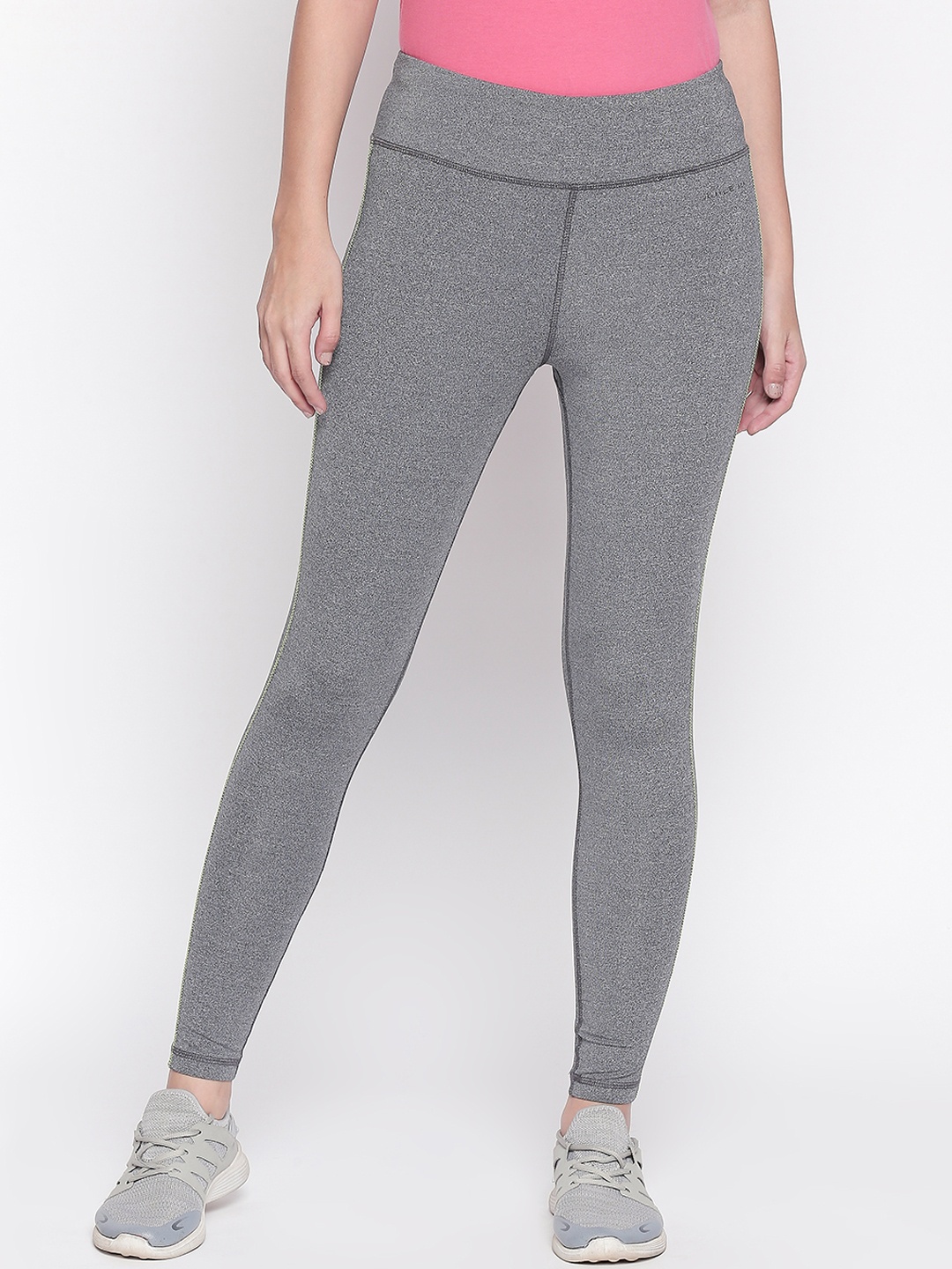 

Ajile by Pantaloons Women Grey Melange Slim Fit Tights