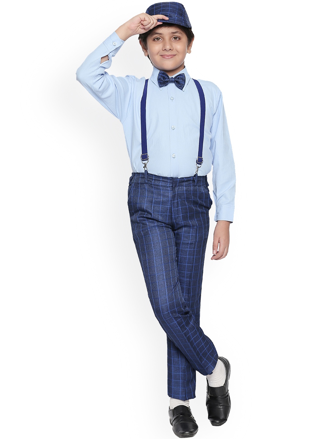 

Jeetethnics Boys Blue Shirt with Trousers