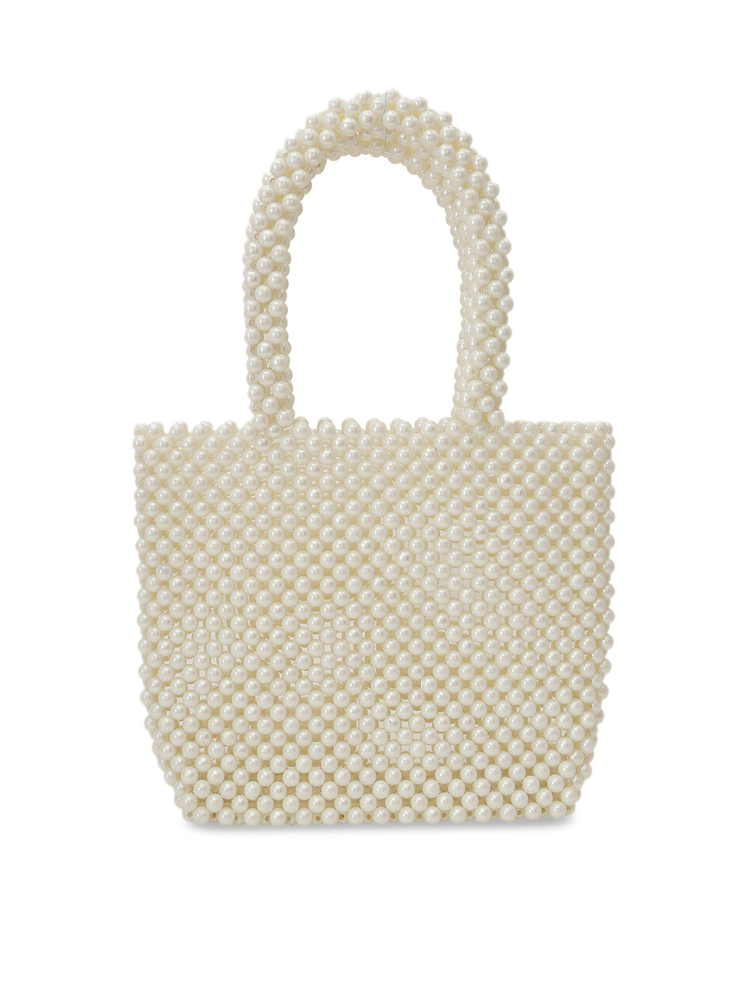 

Tarini Nirula Off-White Pearl Embellished Tote Bag
