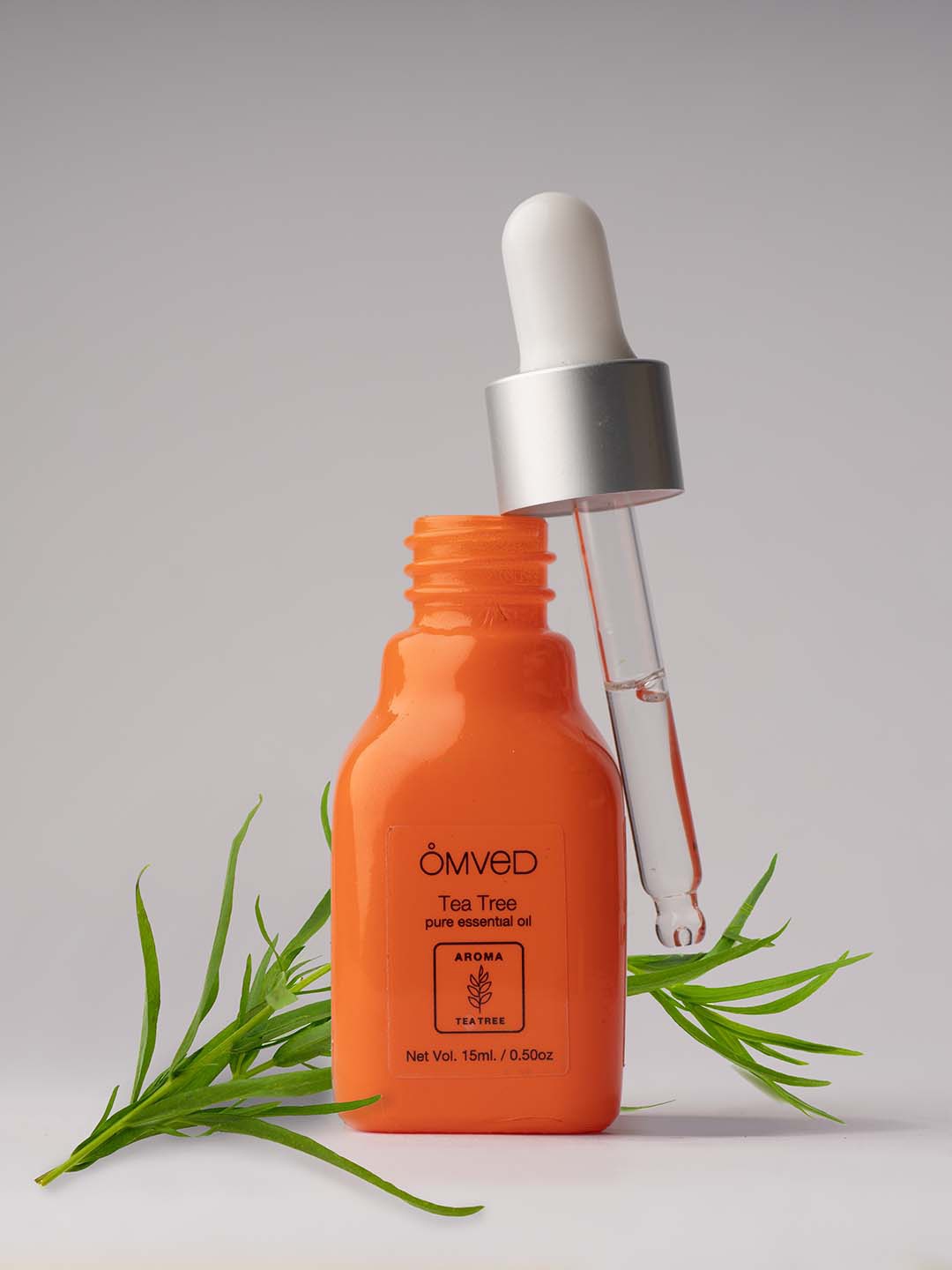 Omved Tea Tree Pure Essential Oil 15 ml, Orange
