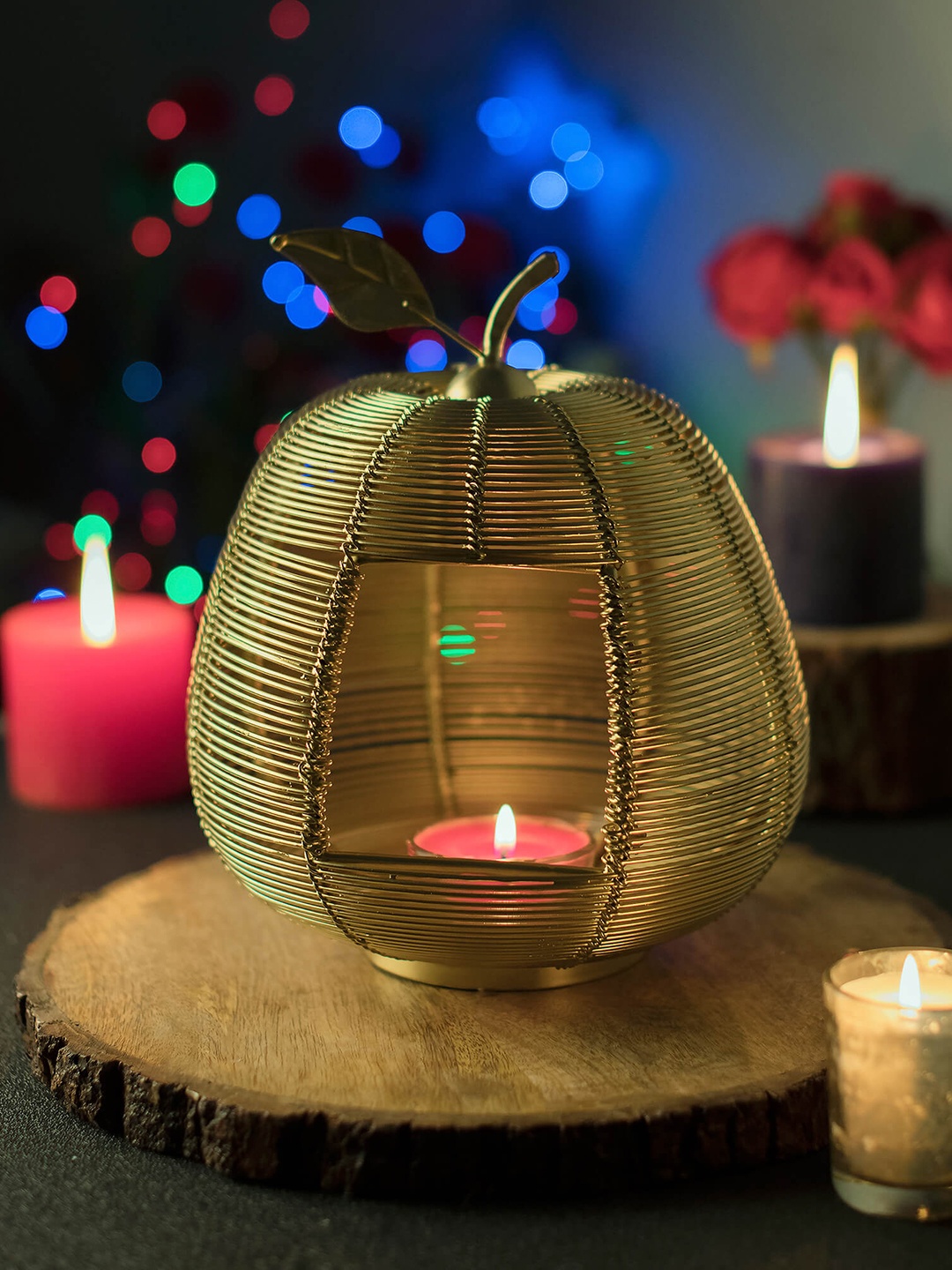 

Homesake Golden Classic Candle Holder, Gold