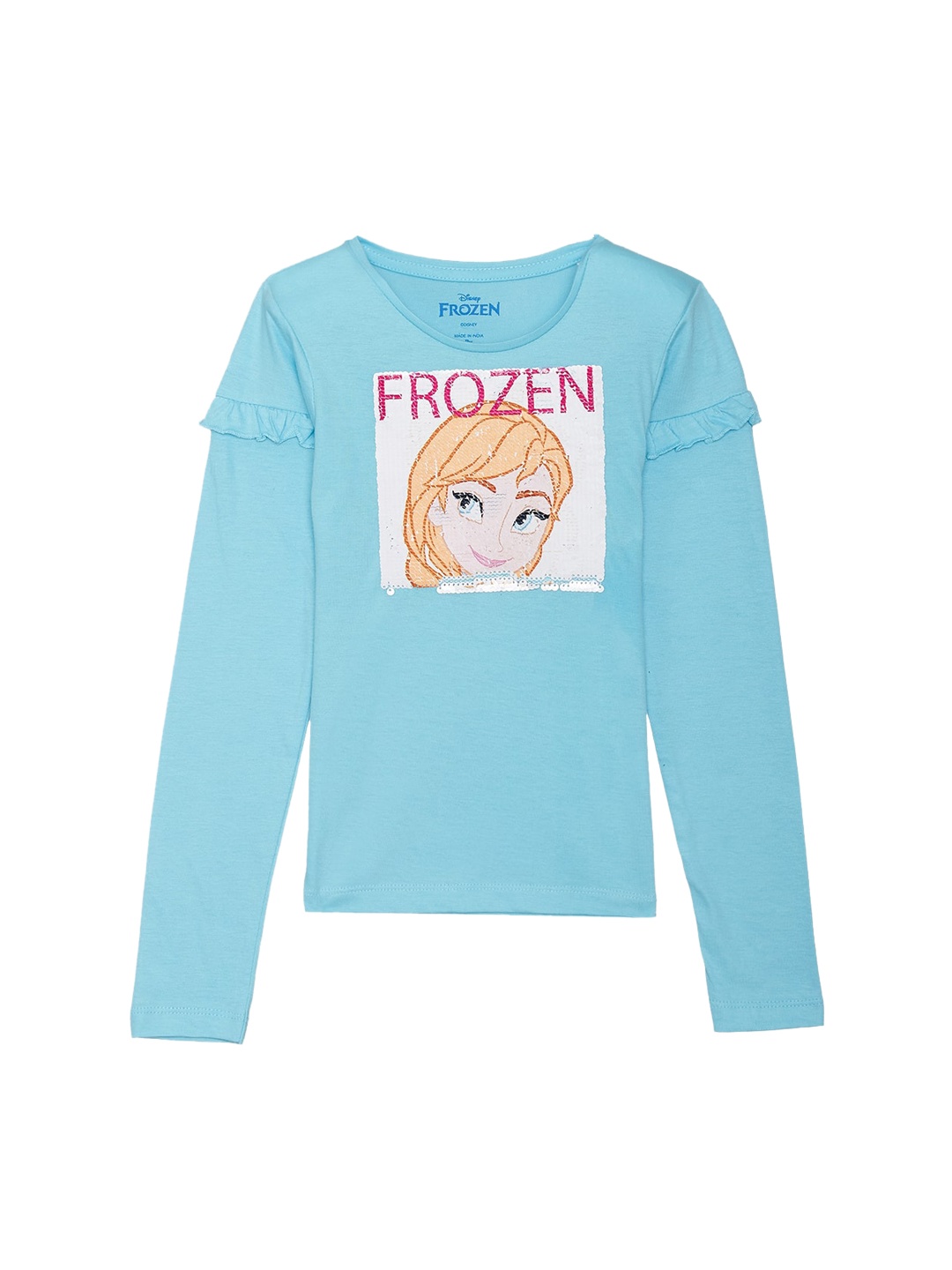 

Kids Ville Frozen featured Blue Tshirt for Girls