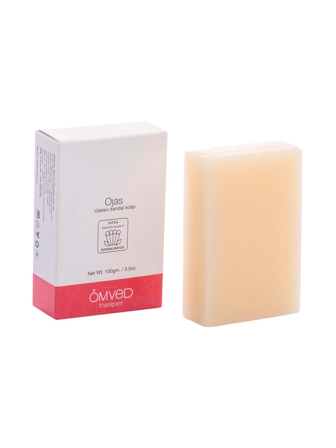 

Omved Unisex Ojas Classic Sandal Soap 100 g, Off white