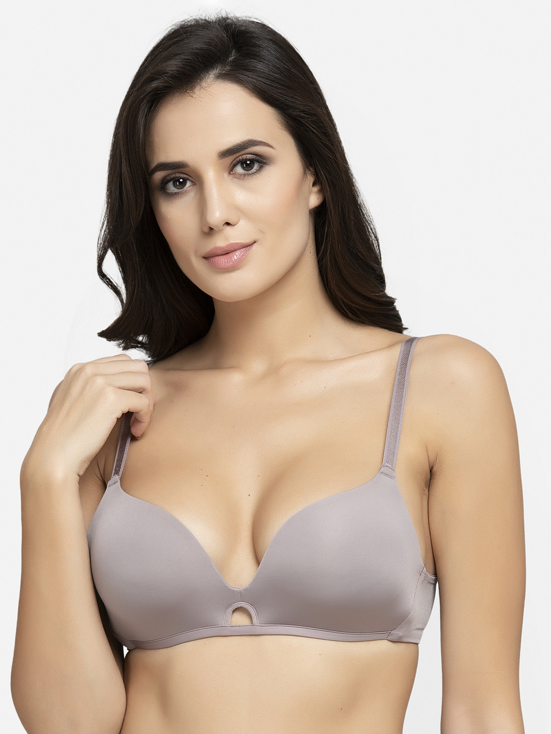 

AVANT-GARDE PARIS Purple Solid Non-Wired Lightly Padded Push-Up Bra 662168331220