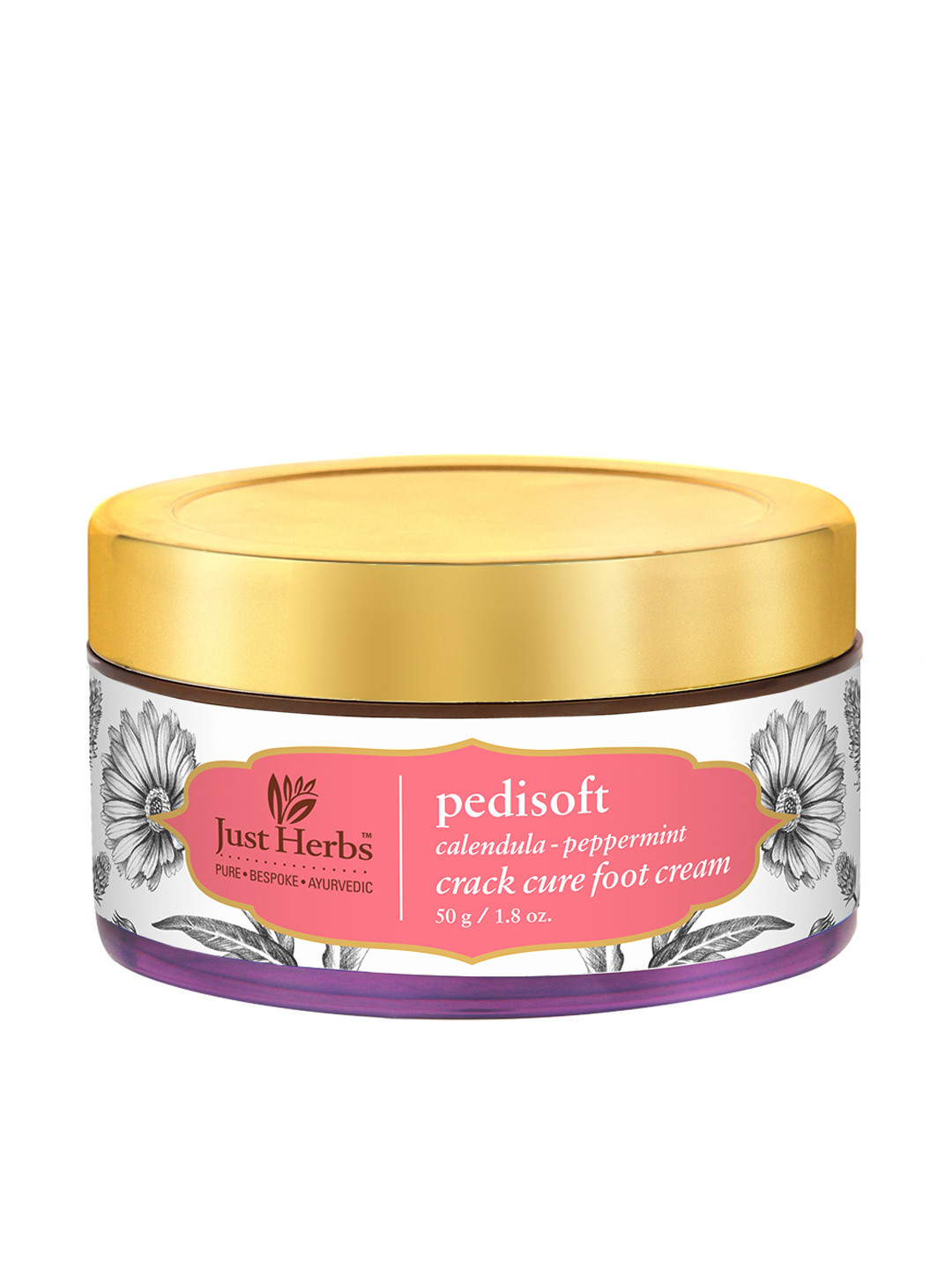 

Just Herbs Pedisoft Foot and Heel Crack Repair Feet Cream 50 g, White
