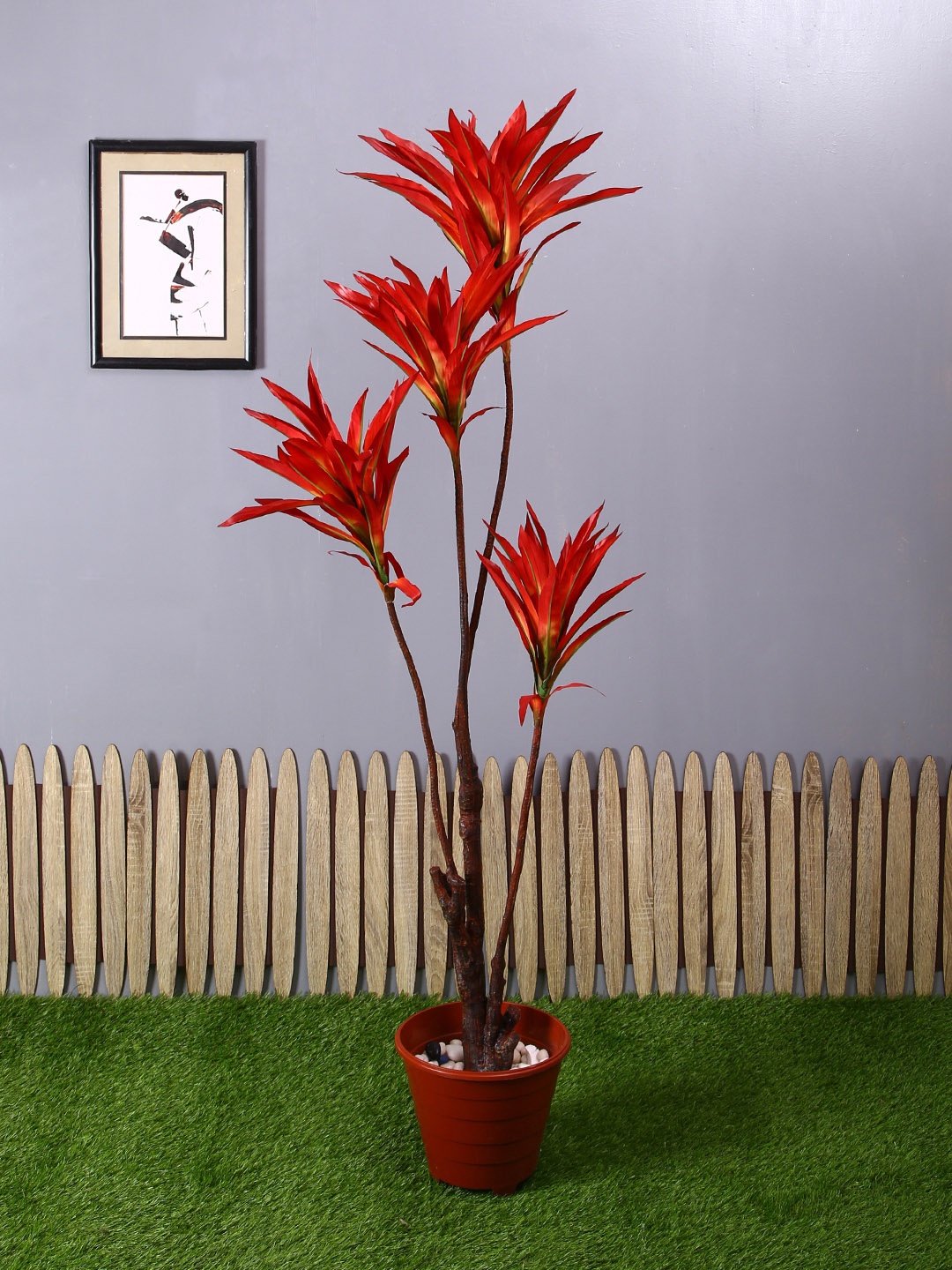 

PolliNation Red Artificial Draceana Plant