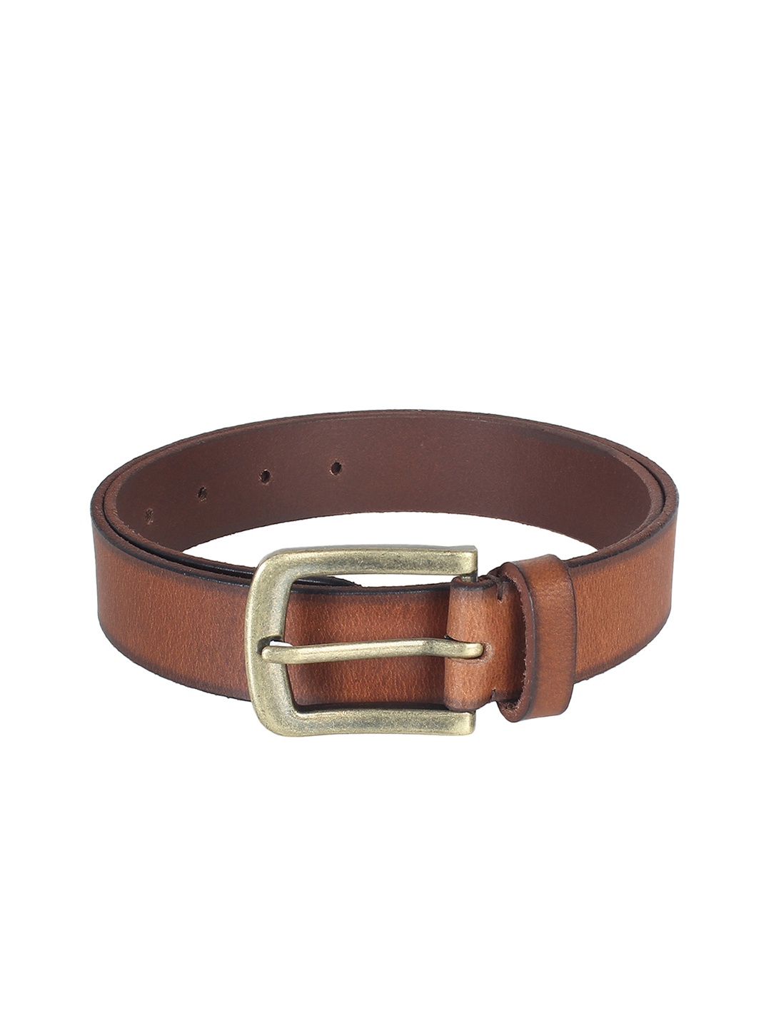 

Aditi Wasan Men Tan Brown Solid Leather Belt