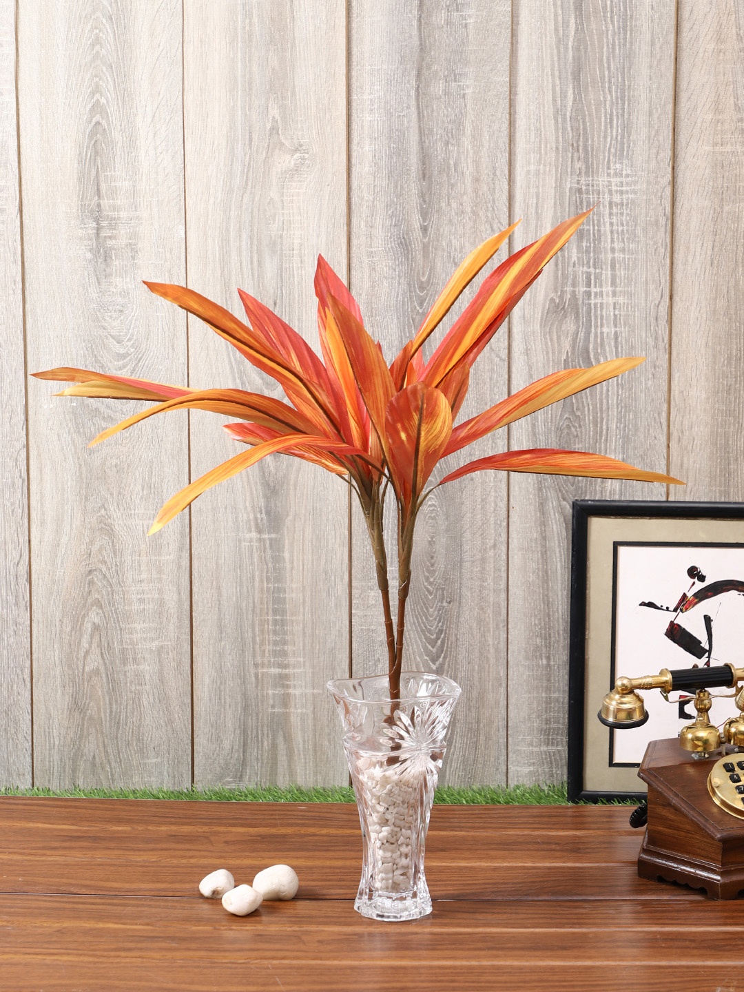 

PolliNation Orange Set of 2 Artificial Draceana Plant