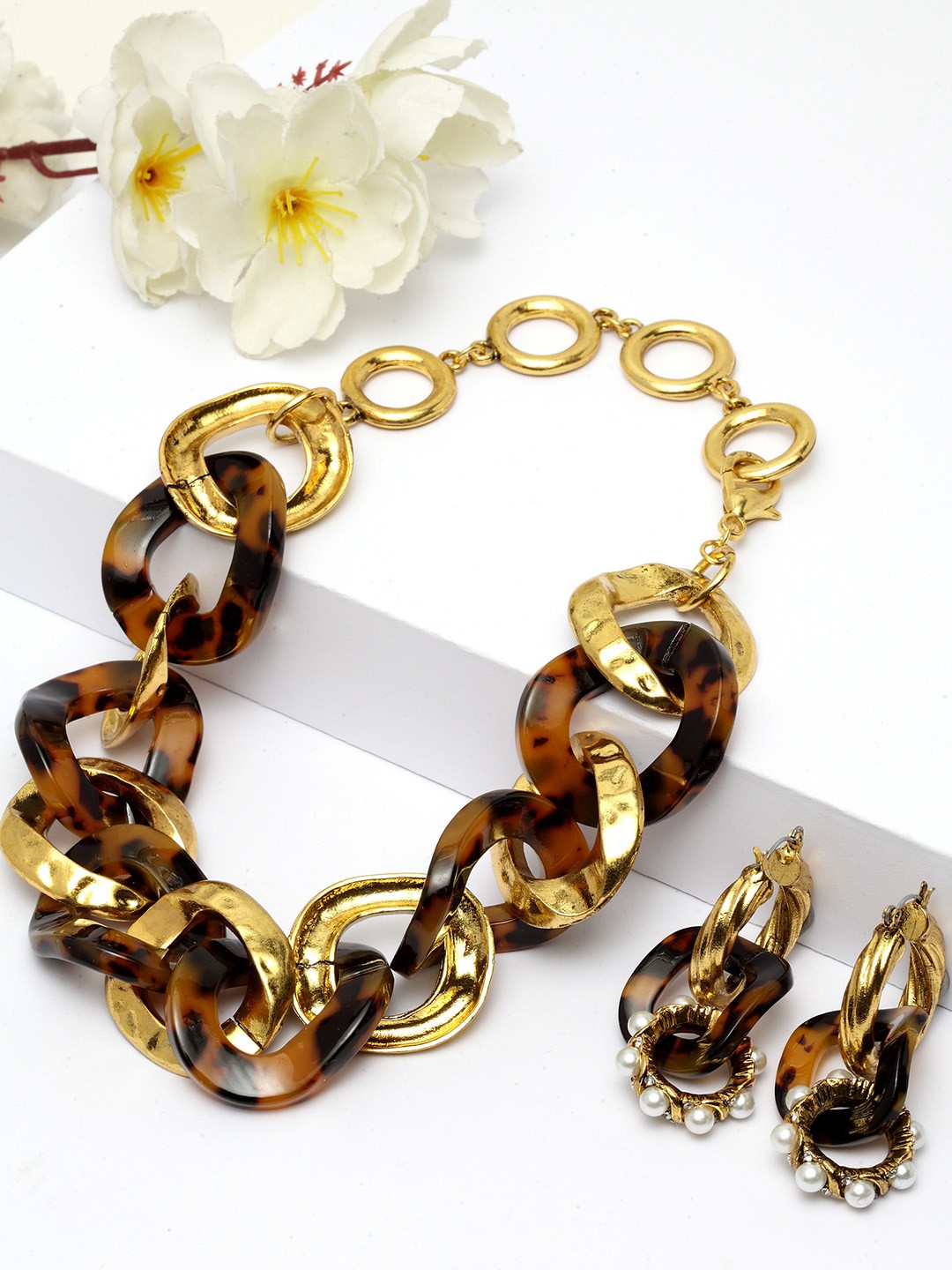 

AVANT-GARDE PARIS Gold-Plated Animal Patterned Jewellery Set