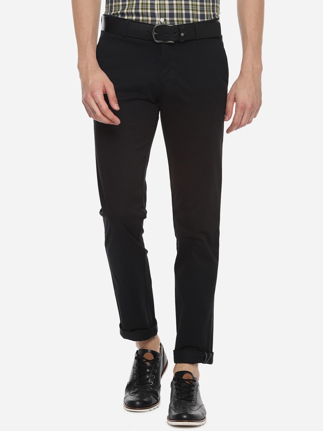 

Louis Philippe Sport Men Black Slim Fit Solid Regular Trousers