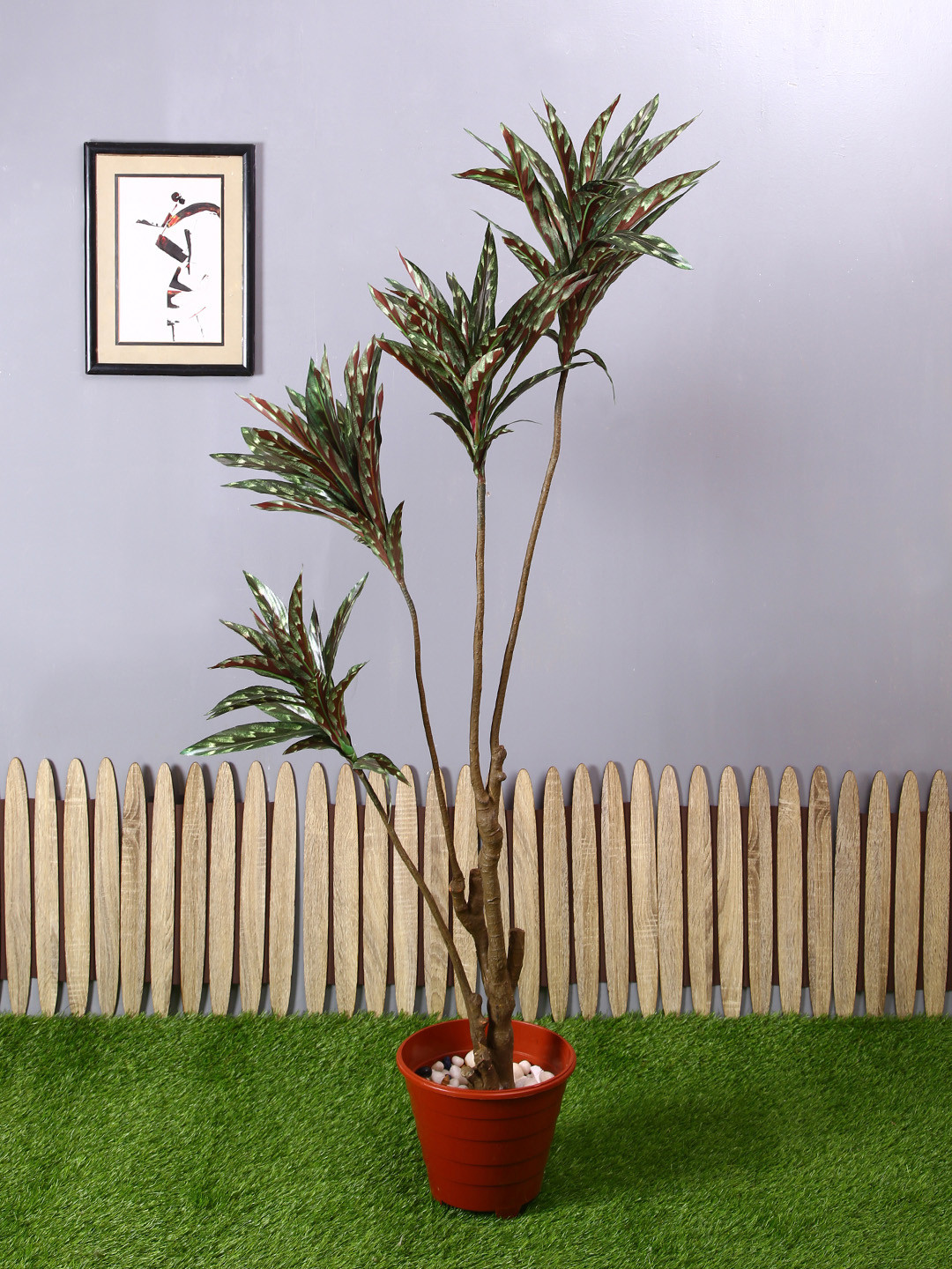 

PolliNation Brown Green Artificial Draceana Plant