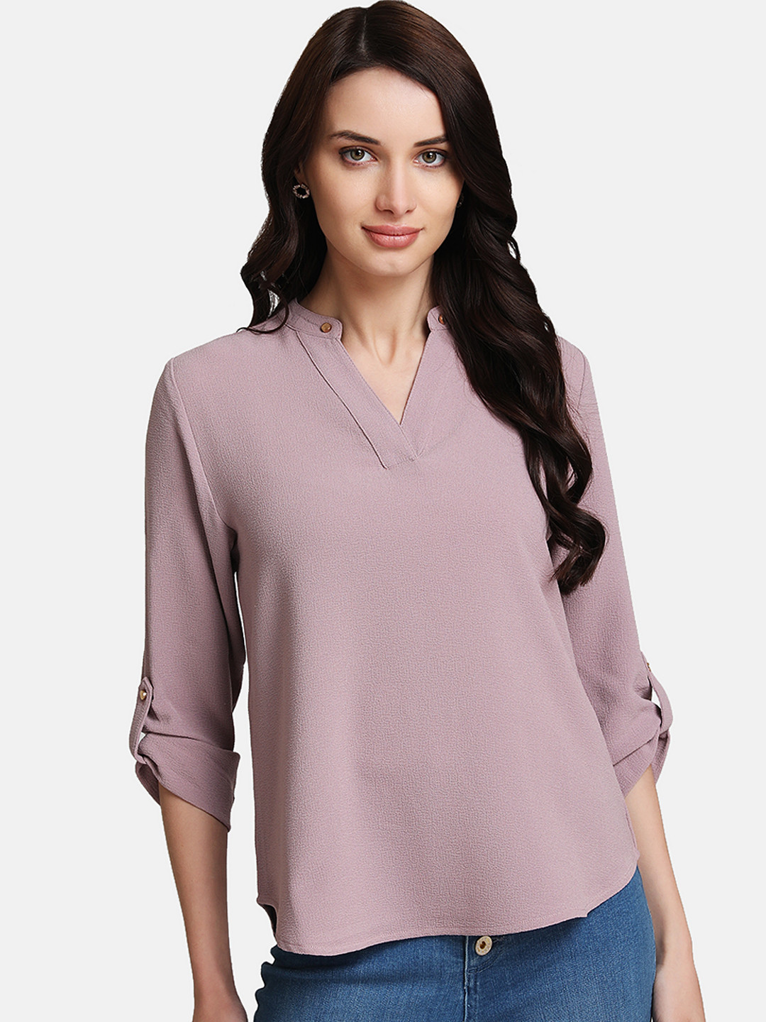 

Kazo Women Mauve Solid Top