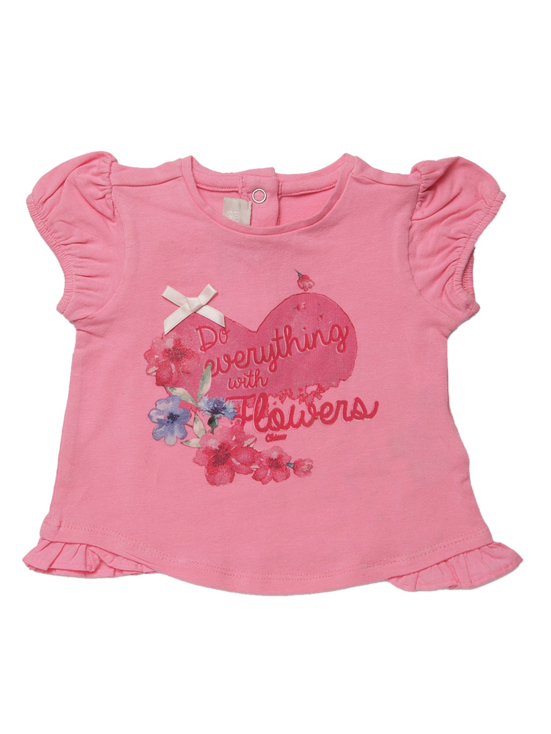 

Chicco Girls Pink Printed Knitted Top