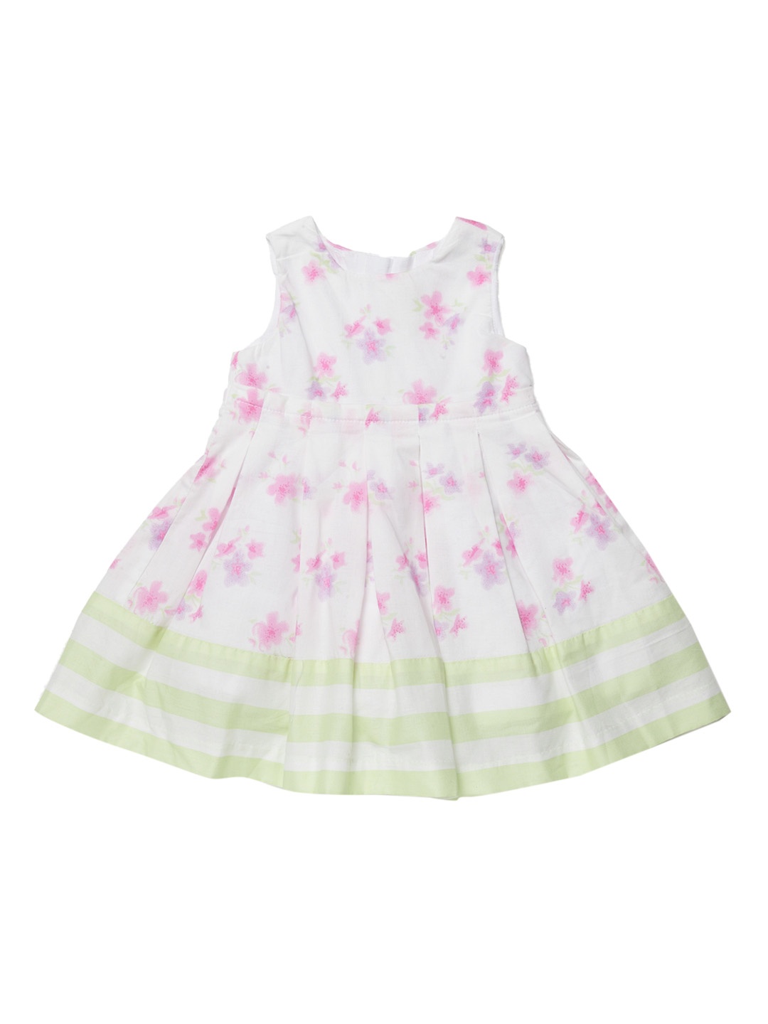 

Chicco Girls White Printed Fit and Flare Dress