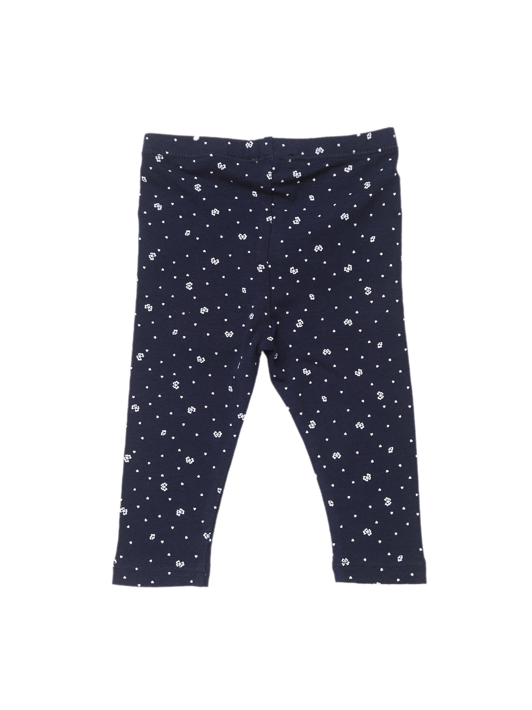 

Chicco Infant Girls Navy Blue Printed Ankle-Length Leggings