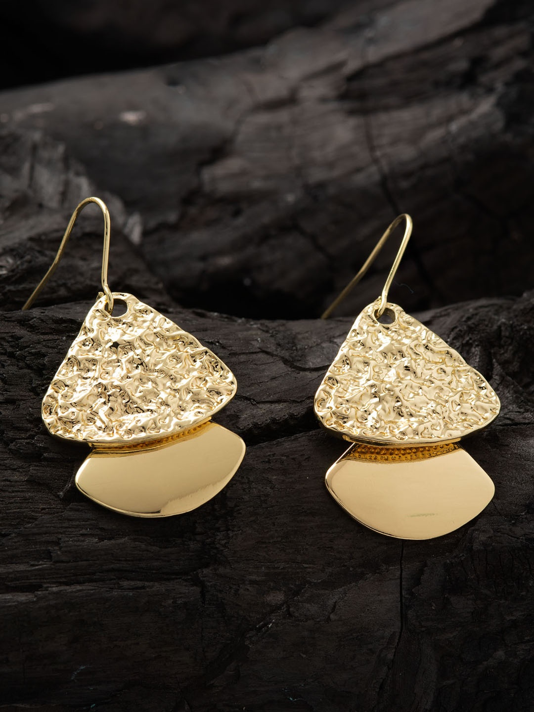 

E2O Women Gold-Plated Contemporary Drop Earrings
