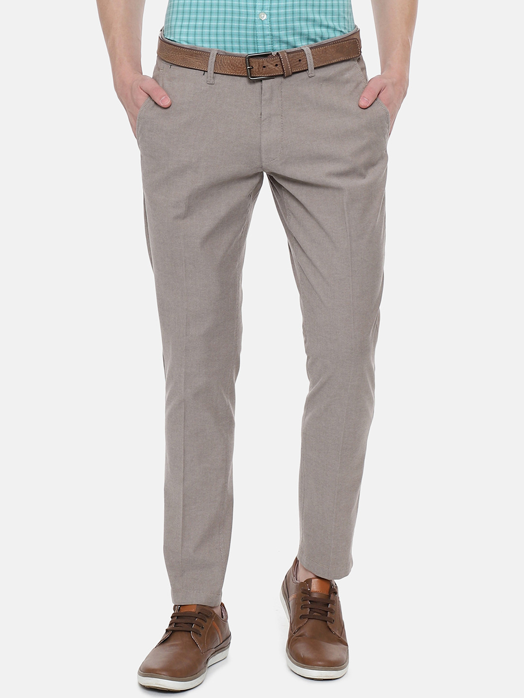 

Louis Philippe Sport Men Beige Slim Fit Solid Regular Trousers