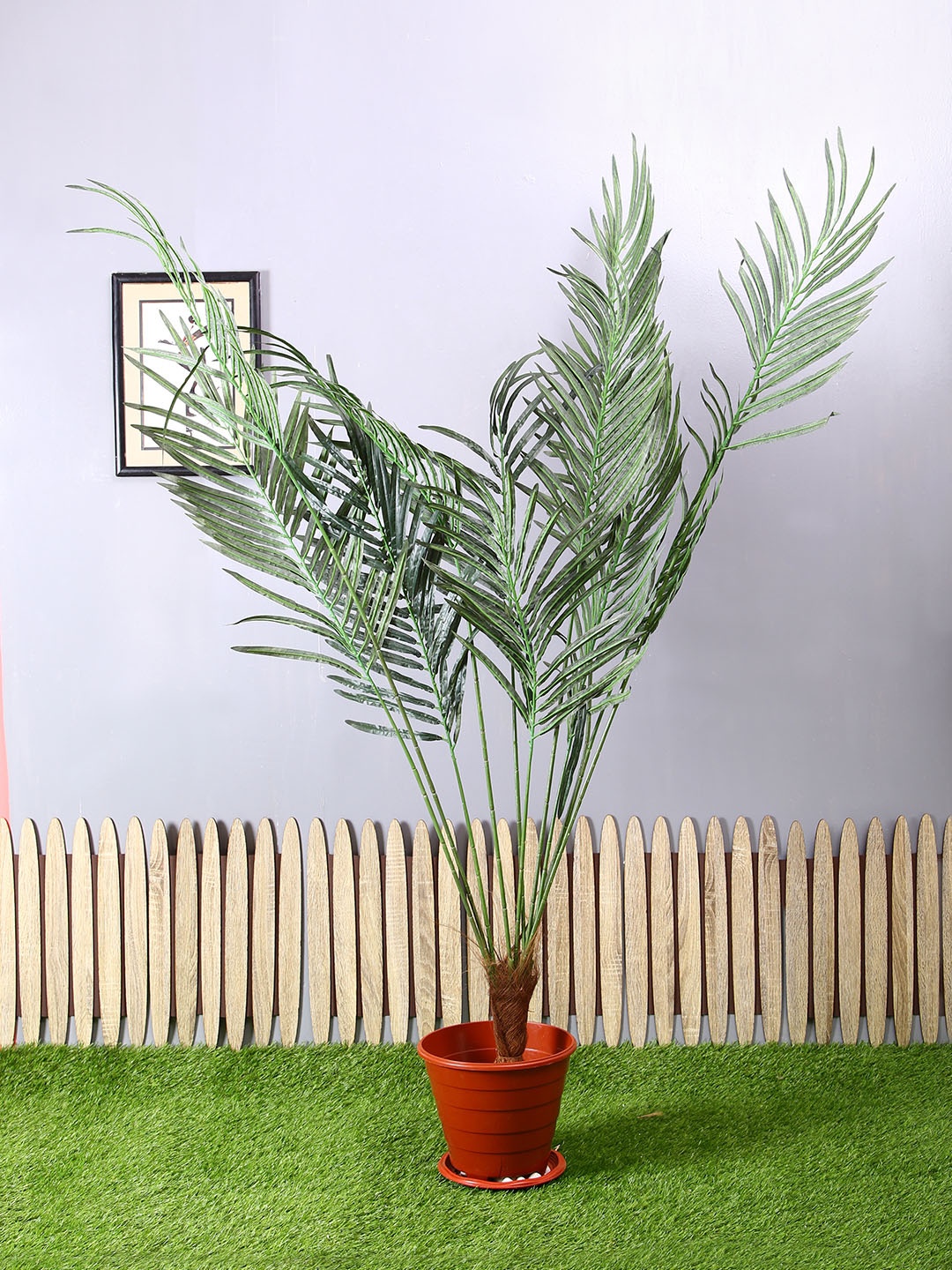 

PolliNation Green Artificial Palm Plant
