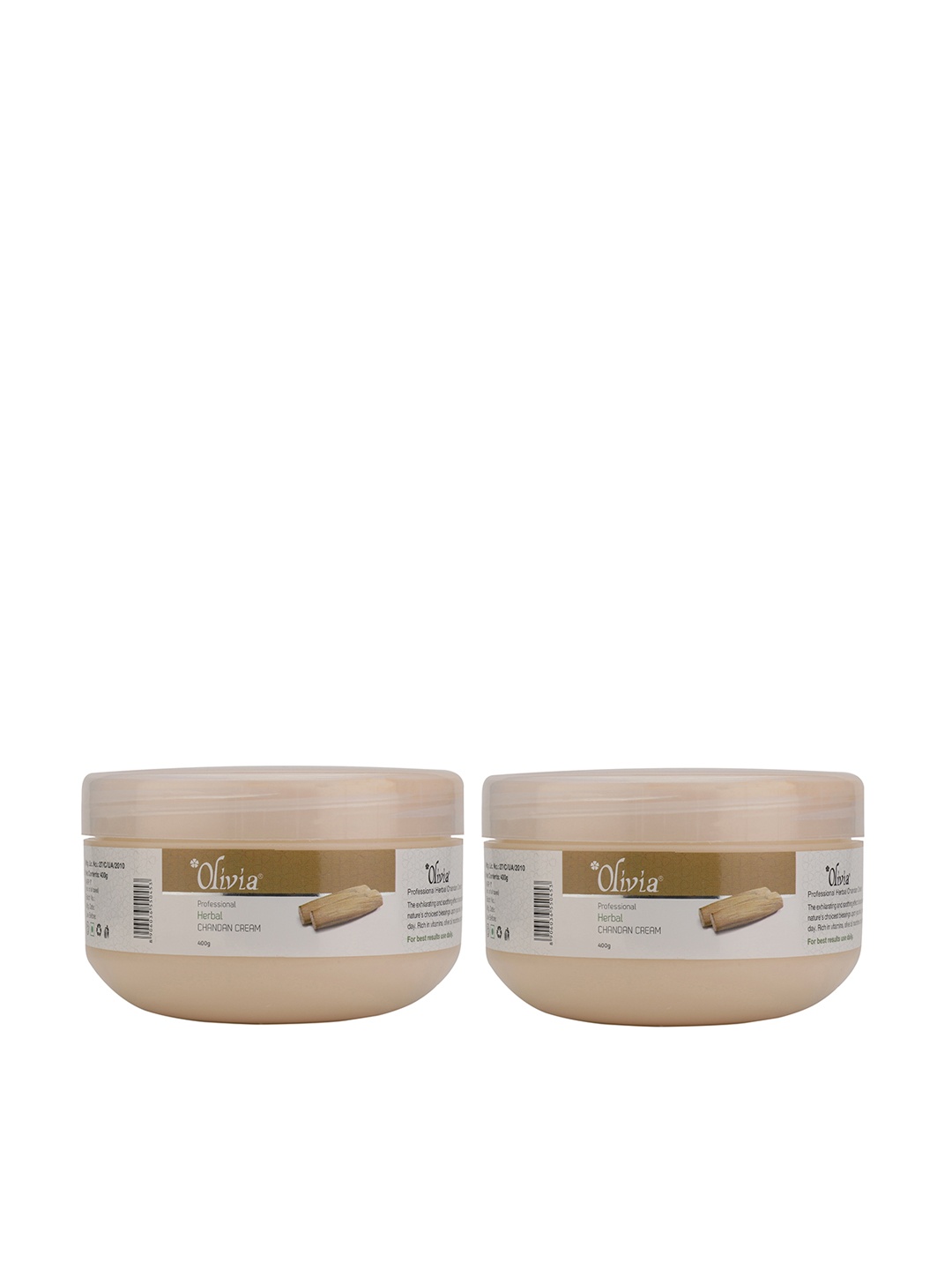 

Olivia Set of 2 Herbal Chandan Facial Massage Cream, Beige
