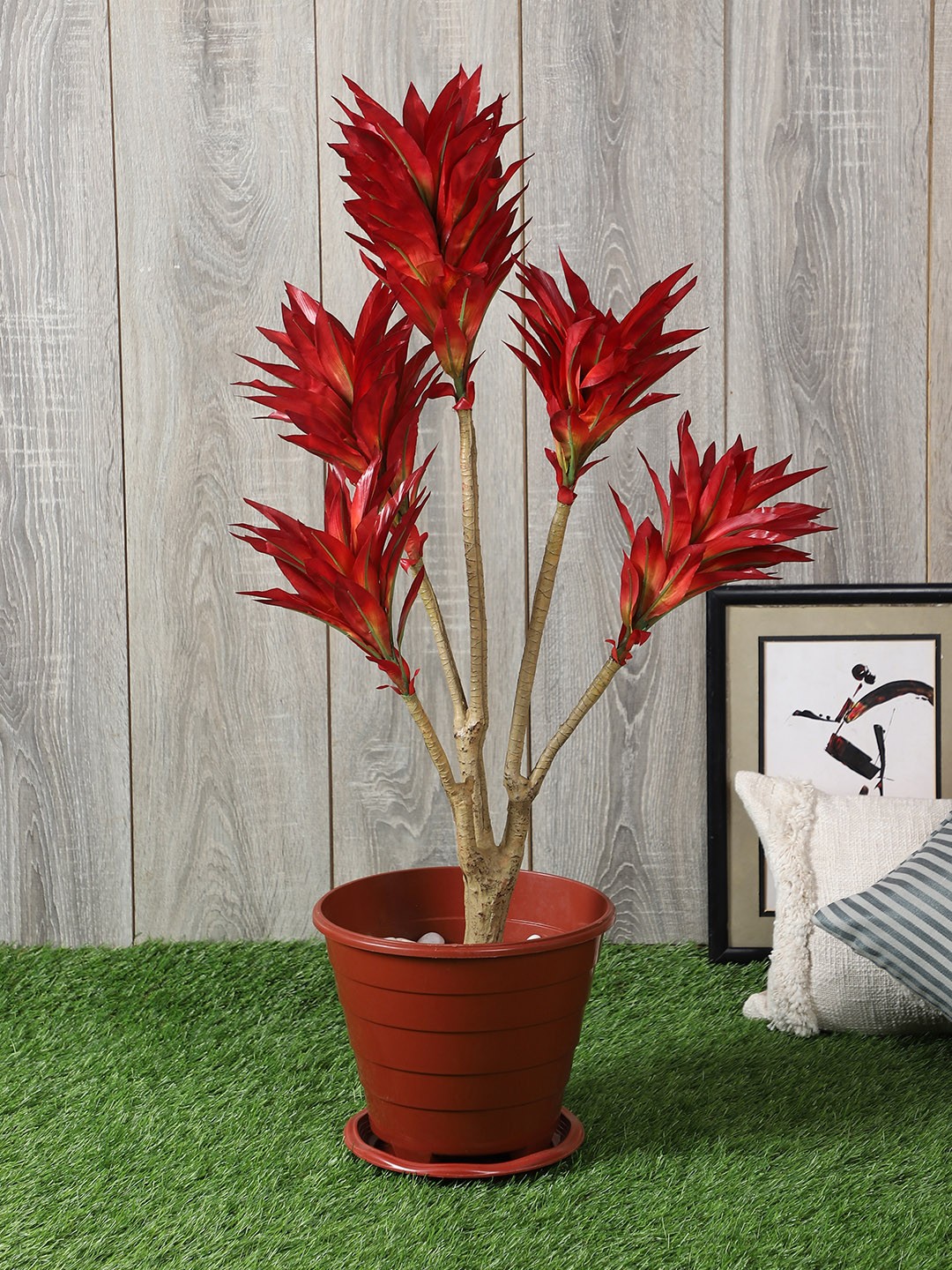 

PolliNation Red Artificial Draceana Plant