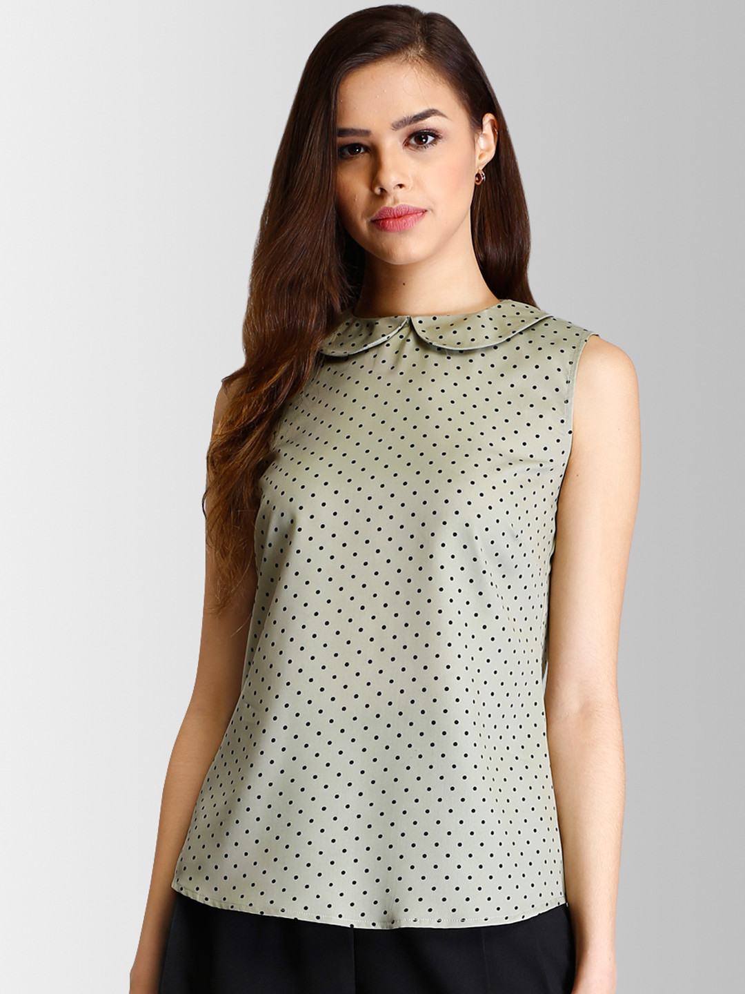 

FableStreet Women Green Printed Top