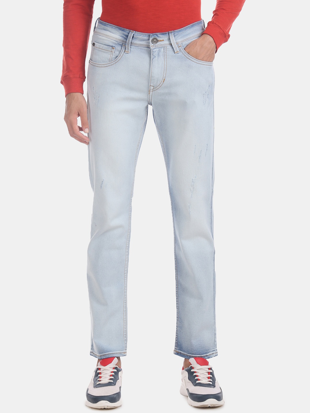 

Colt Men Blue Regular Fit Mid-Rise Clean Look Stretchable Jeans