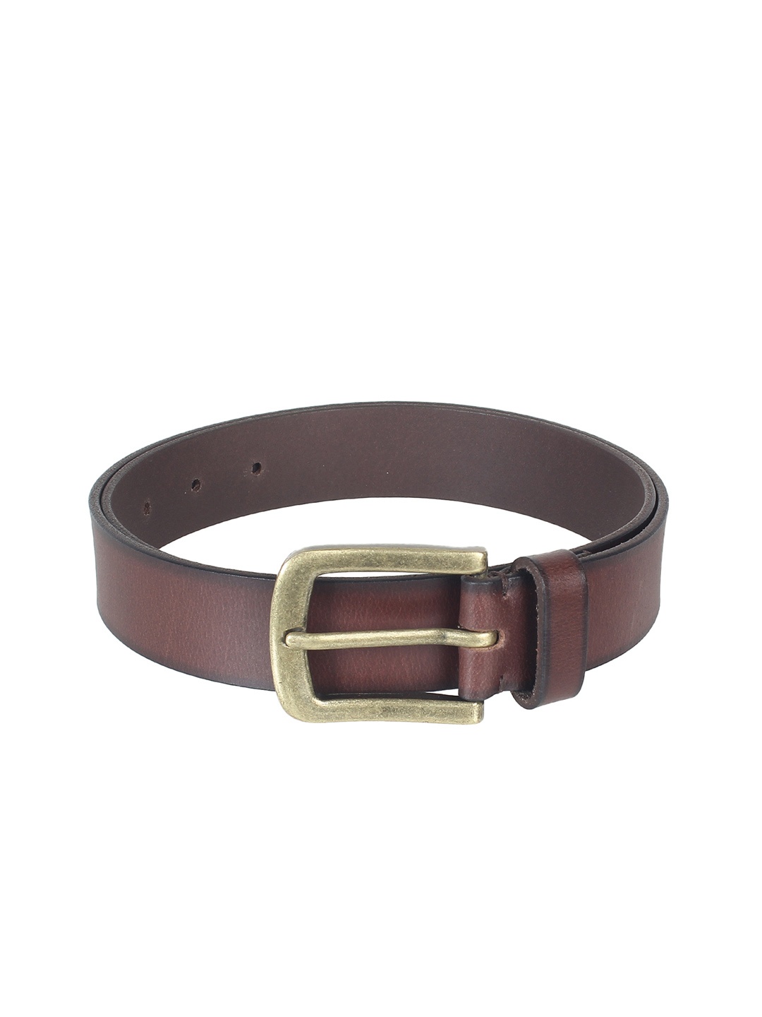 

Aditi Wasan Men Brown Solid Leather Belt