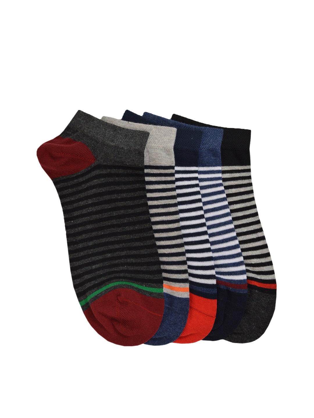 

MARC Women Pack of 5 Assorted Ankle-Length Socks