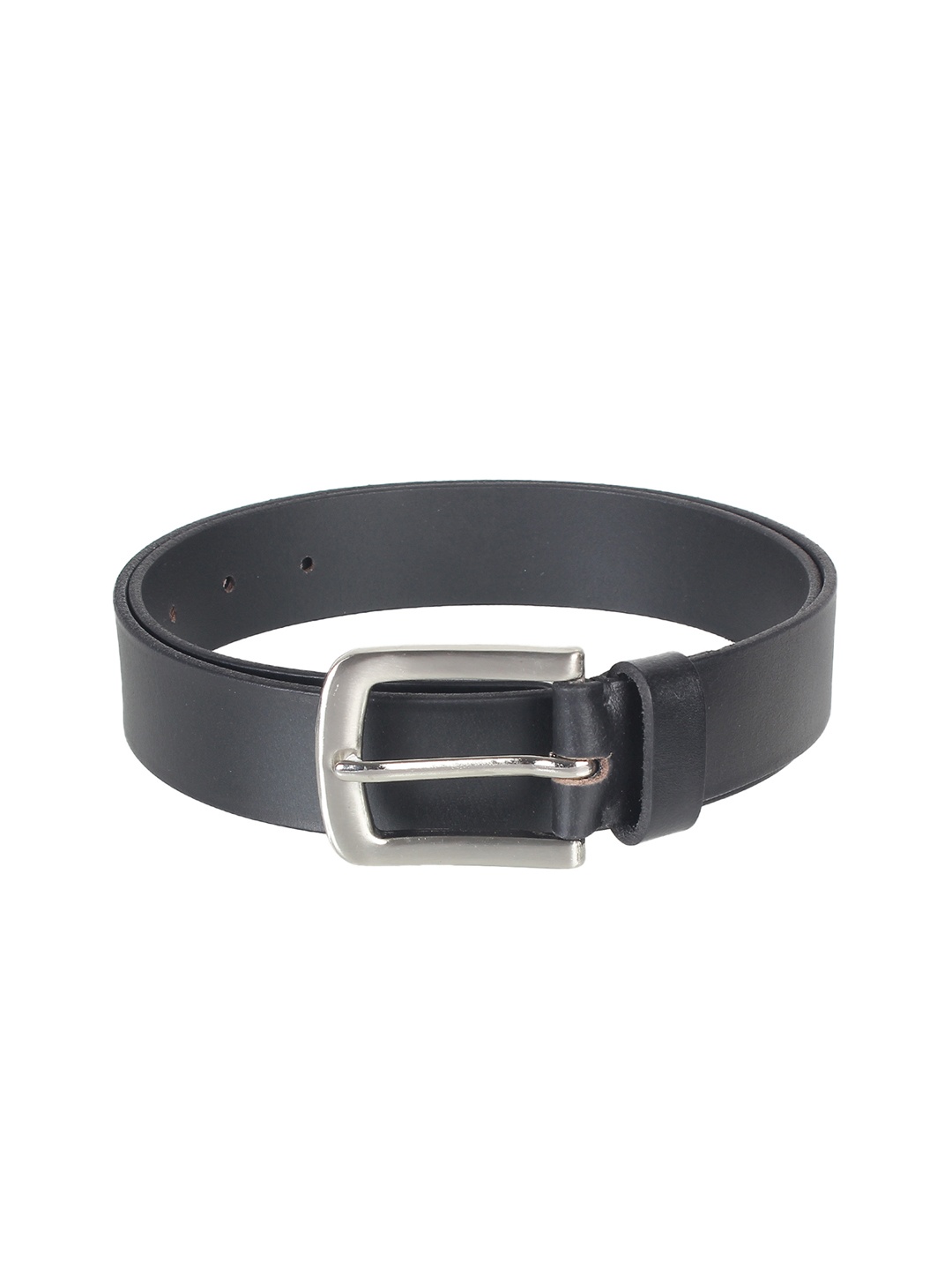 

Aditi Wasan Men Black Solid Leather Belt