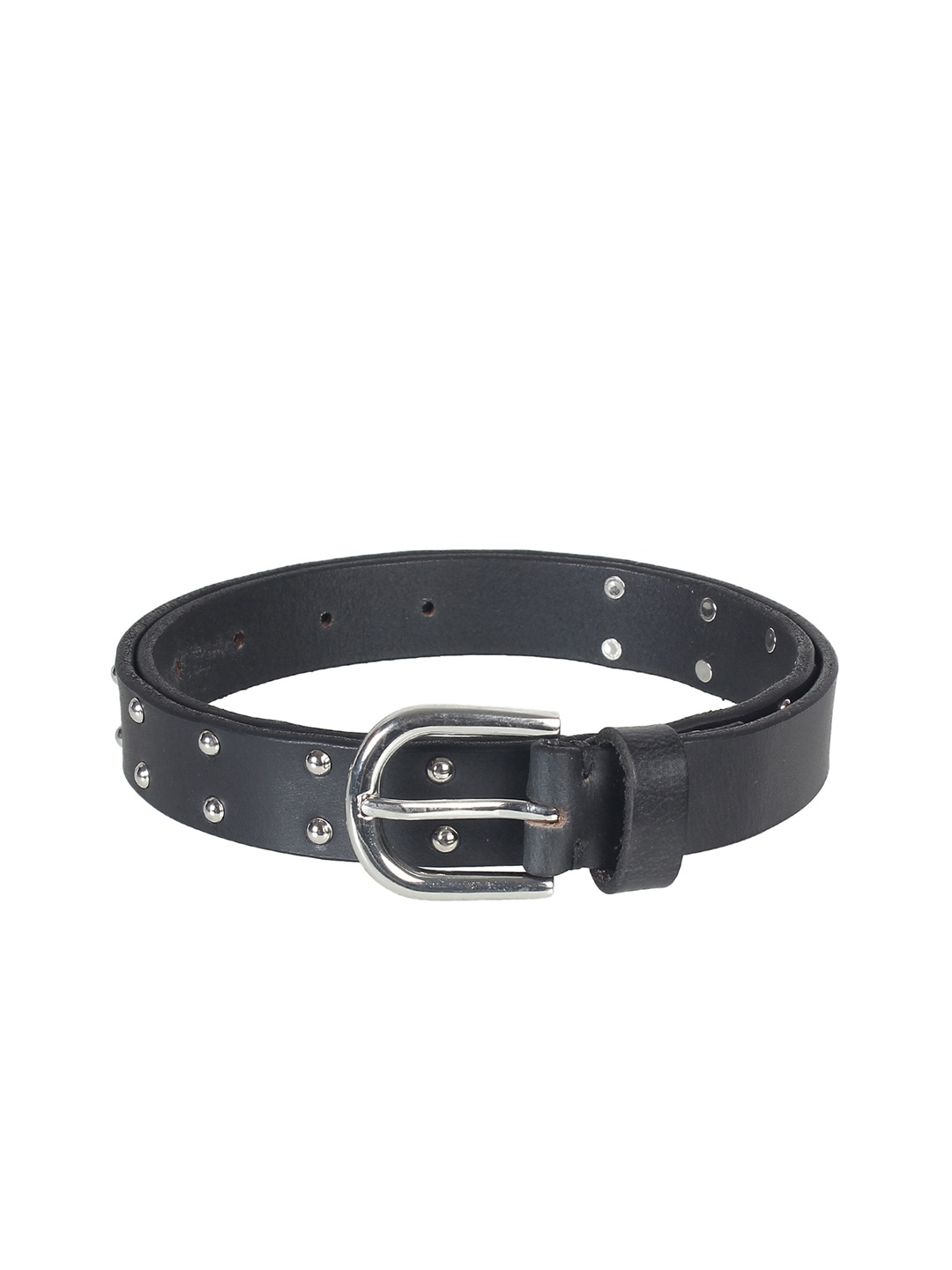 

Aditi Wasan Women Black Leather Embellished Belt