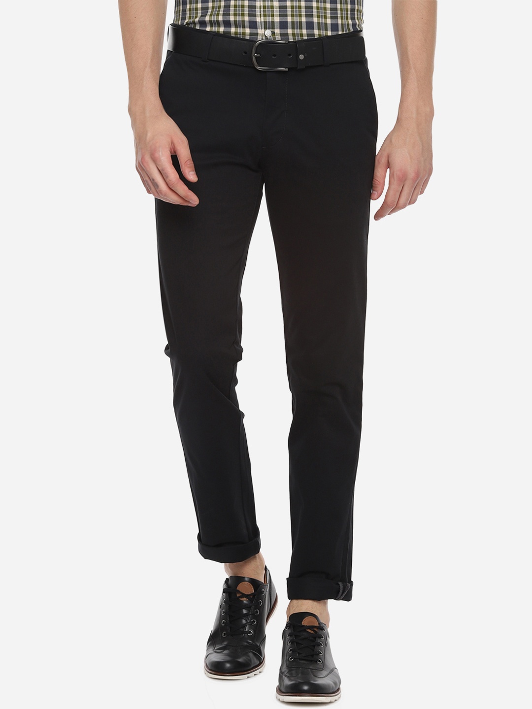 

Louis Philippe Sport Men Black Slim Fit Solid Regular Trousers