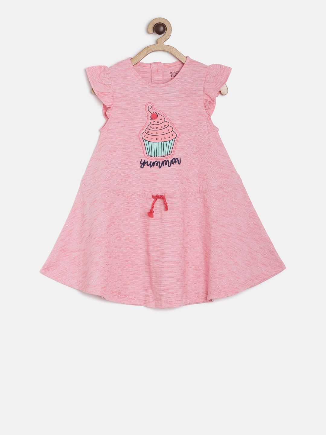

MINI KLUB Girls Red Printed A-Line Dress