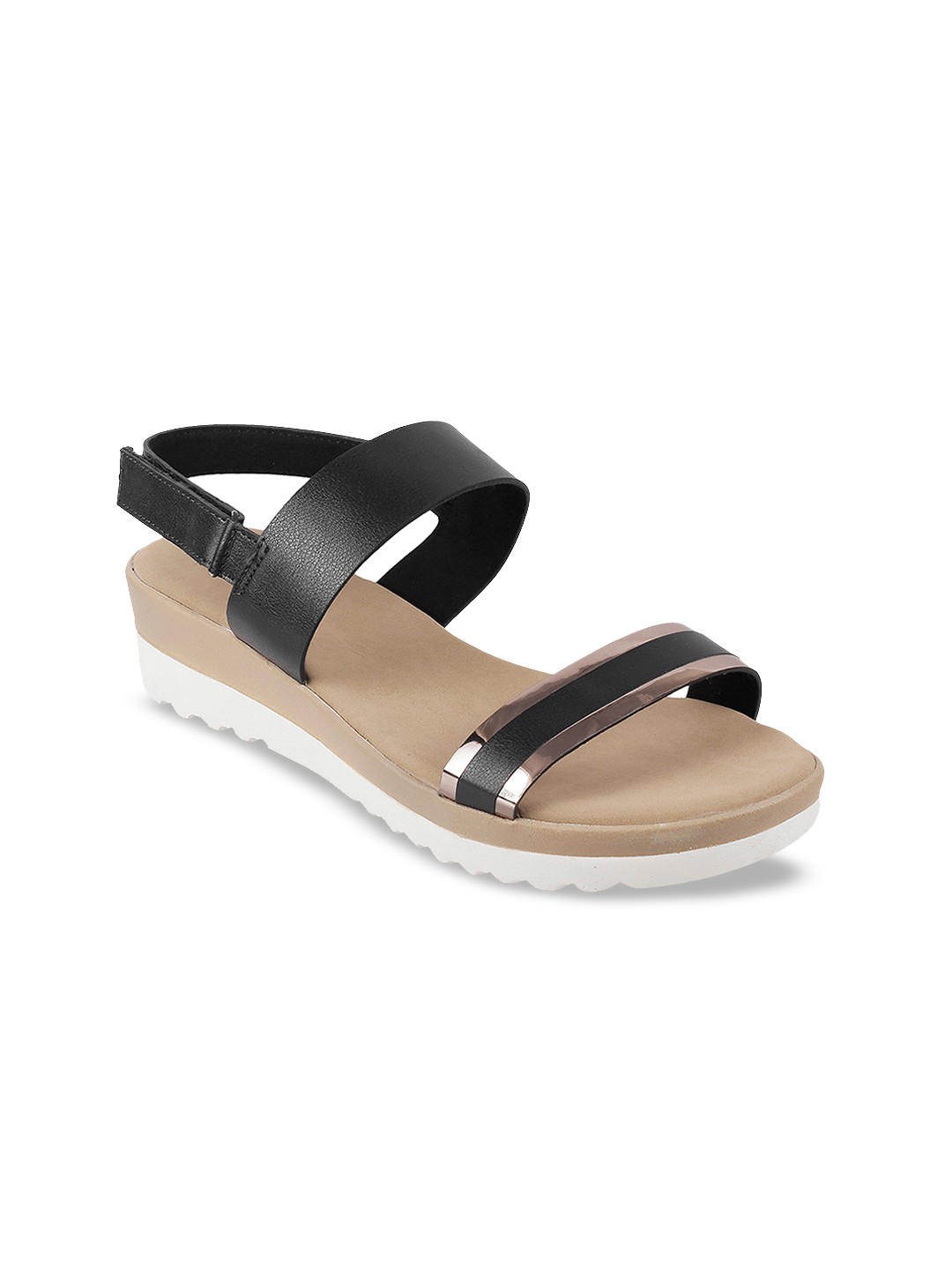 

Metro Women Black Colourblocked Flatform Heels