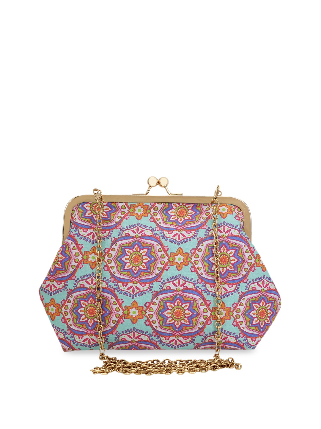 

Tarini Nirula Blue & Pink Printed Clutch