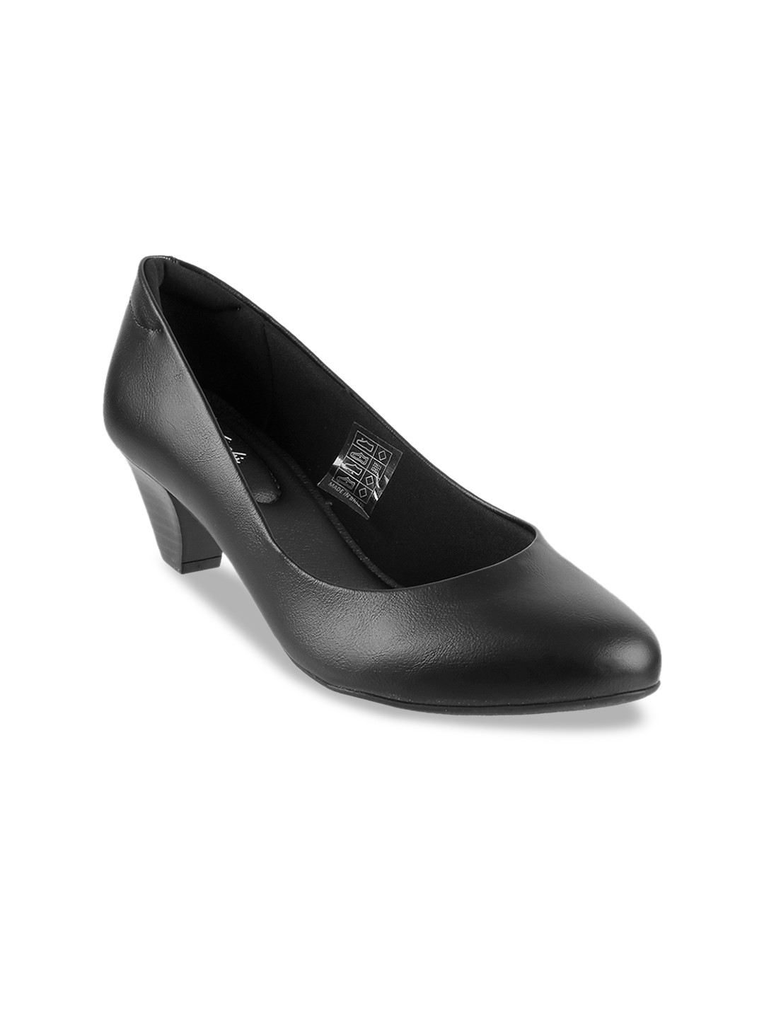 

Metro Women Black Solid Pumps