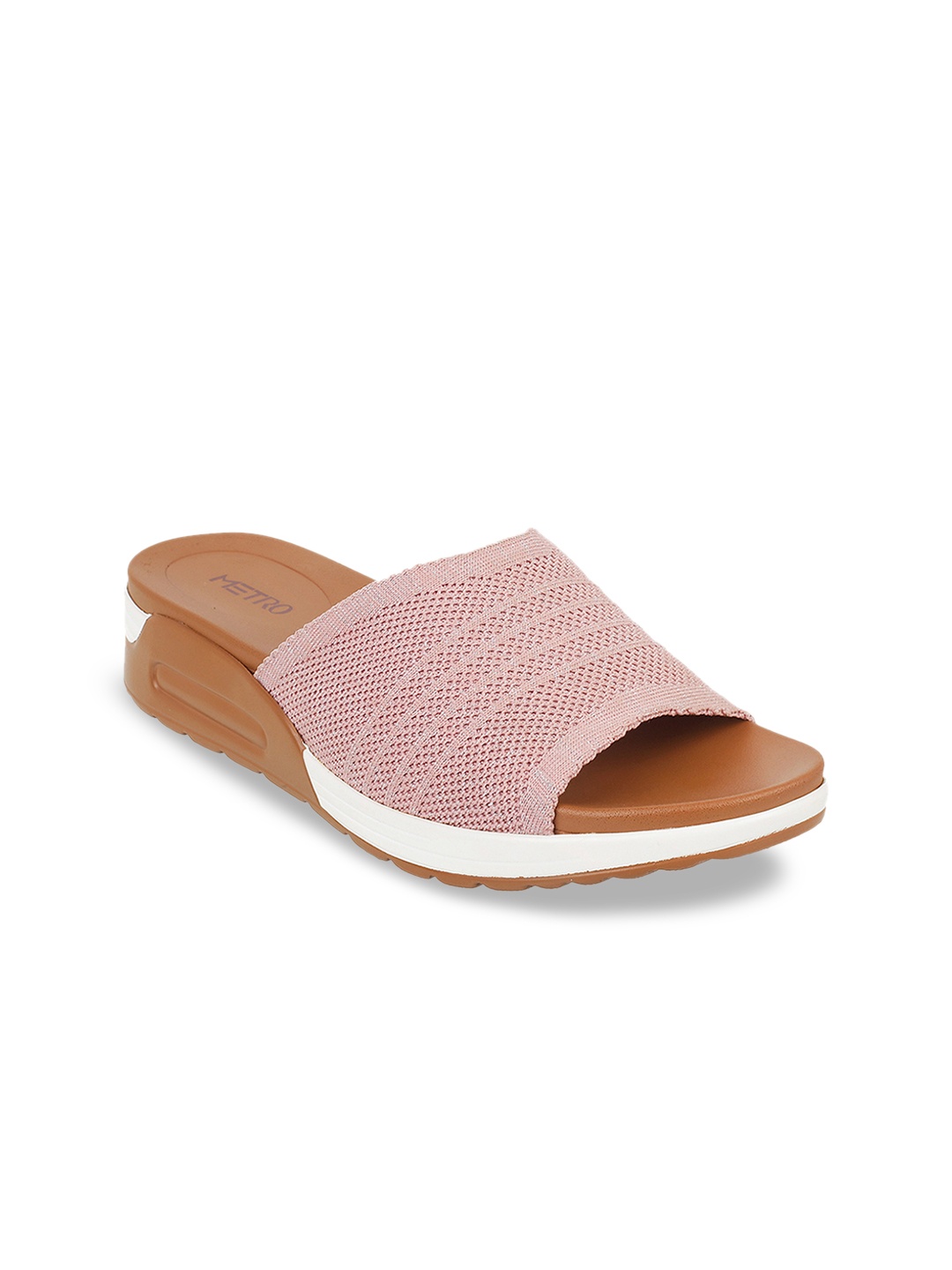 

Metro Women Pink Woven Design Heels