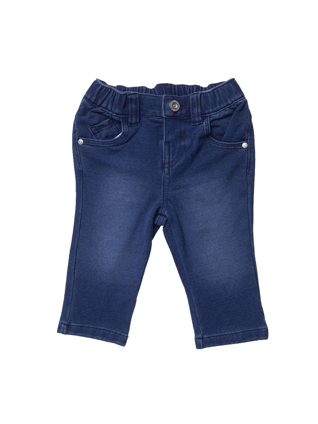 

Chicco Boys Blue Regular Fit Solid Regular Trousers