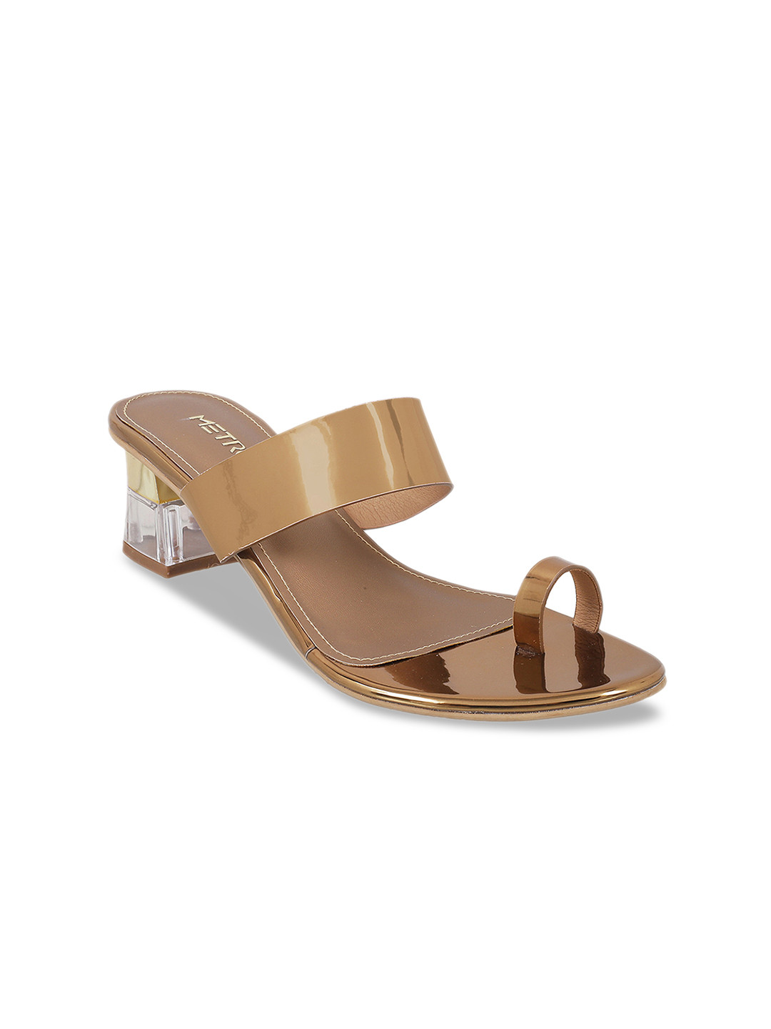 

Metro Women Gold-Toned Solid Heels
