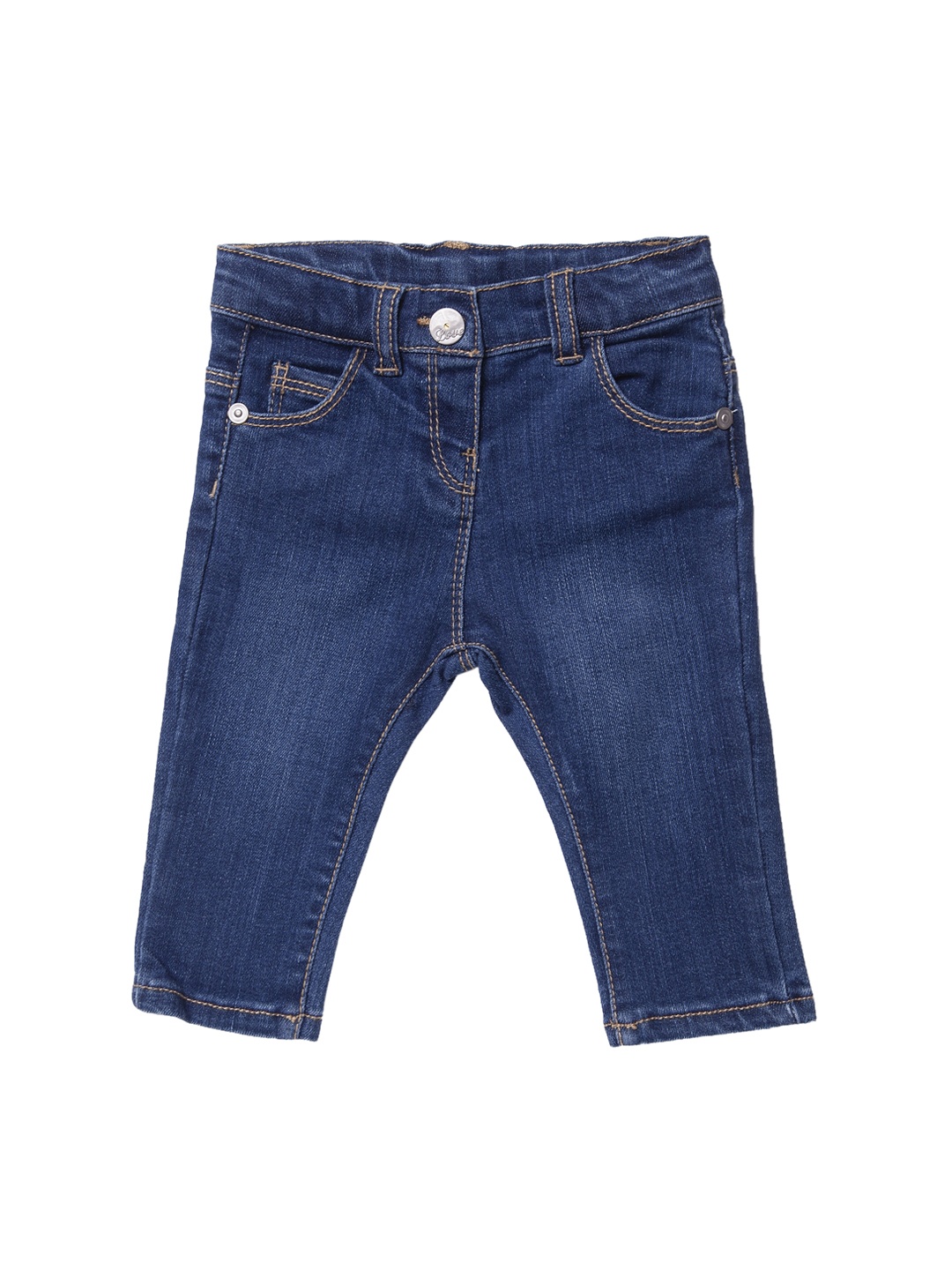 

Chicco Girls Blue Slim Fit Mid-Rise Clean Look Stretchable Jeans
