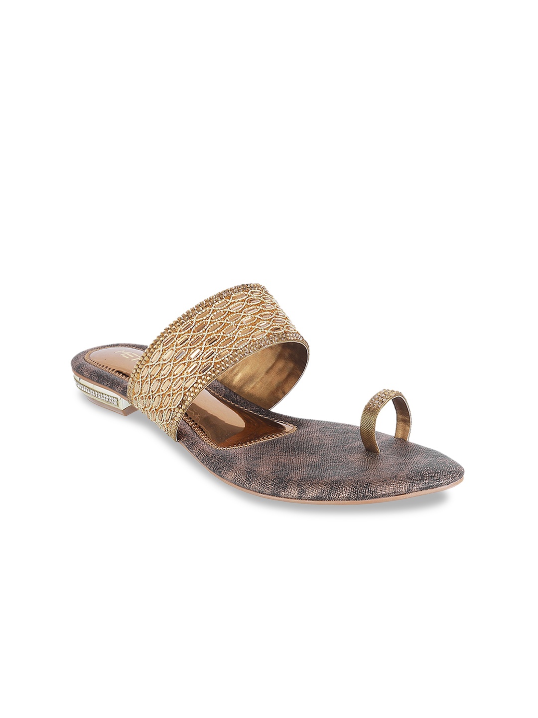 

Metro Women Gold-Toned Embellished Heels