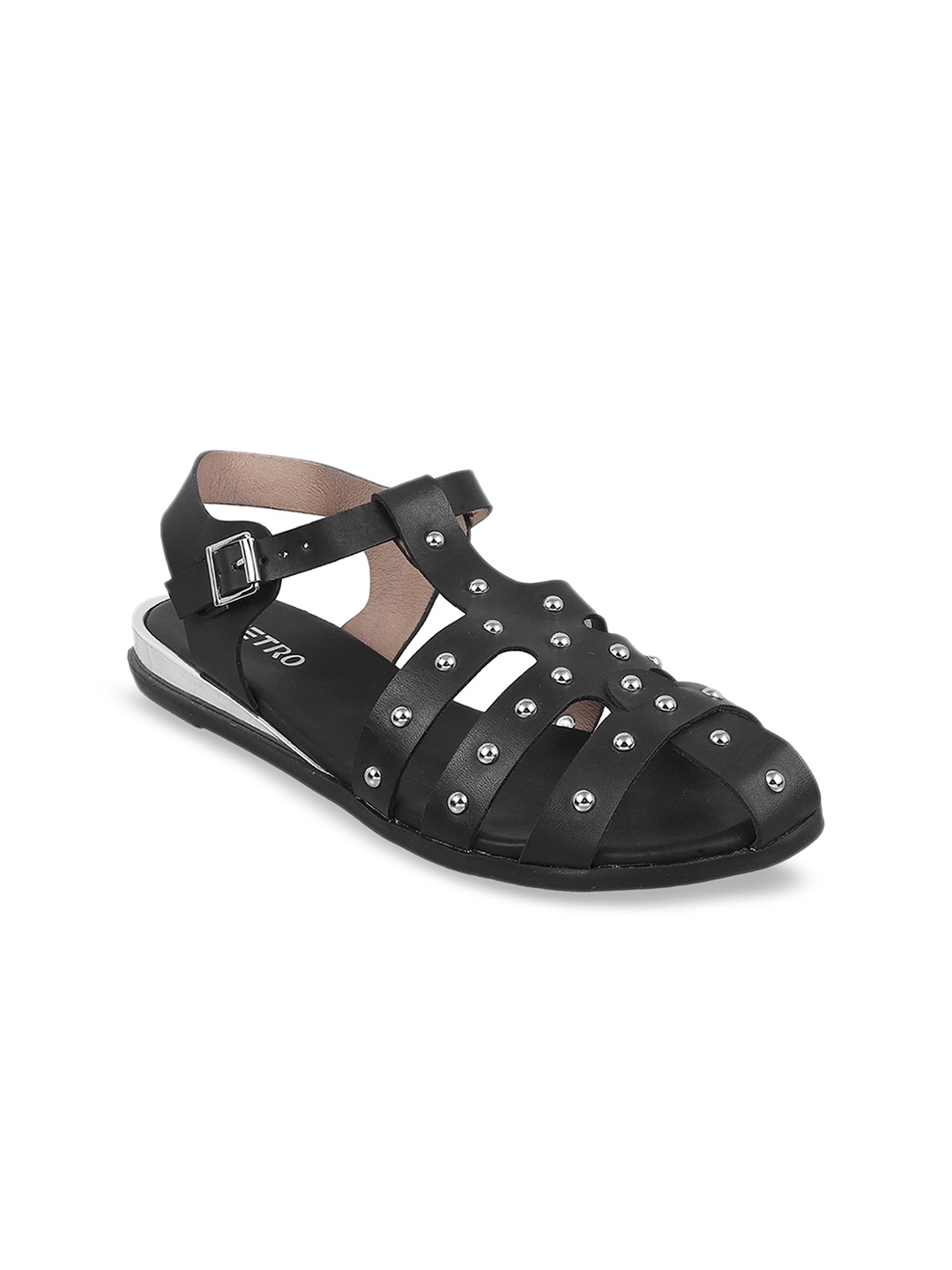 

Metro Women Black Embellished Heels