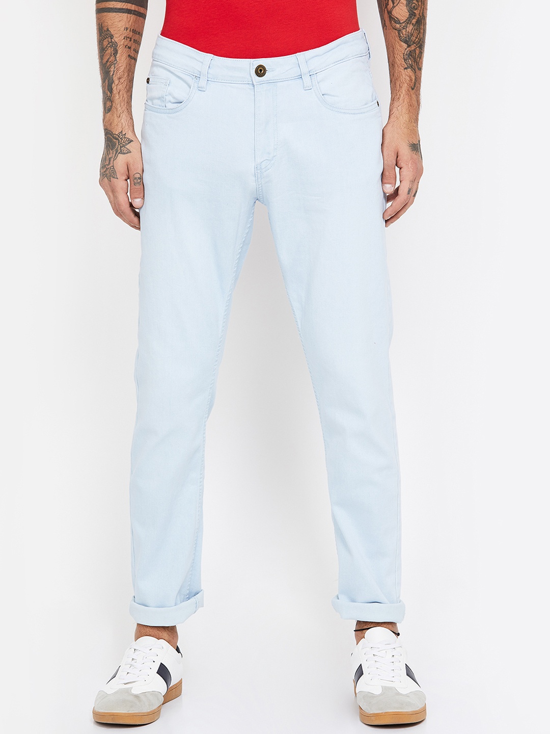 

Forca by Lifestyle Men Blue Skinny Fit Mid-Rise Clean Look Jeans