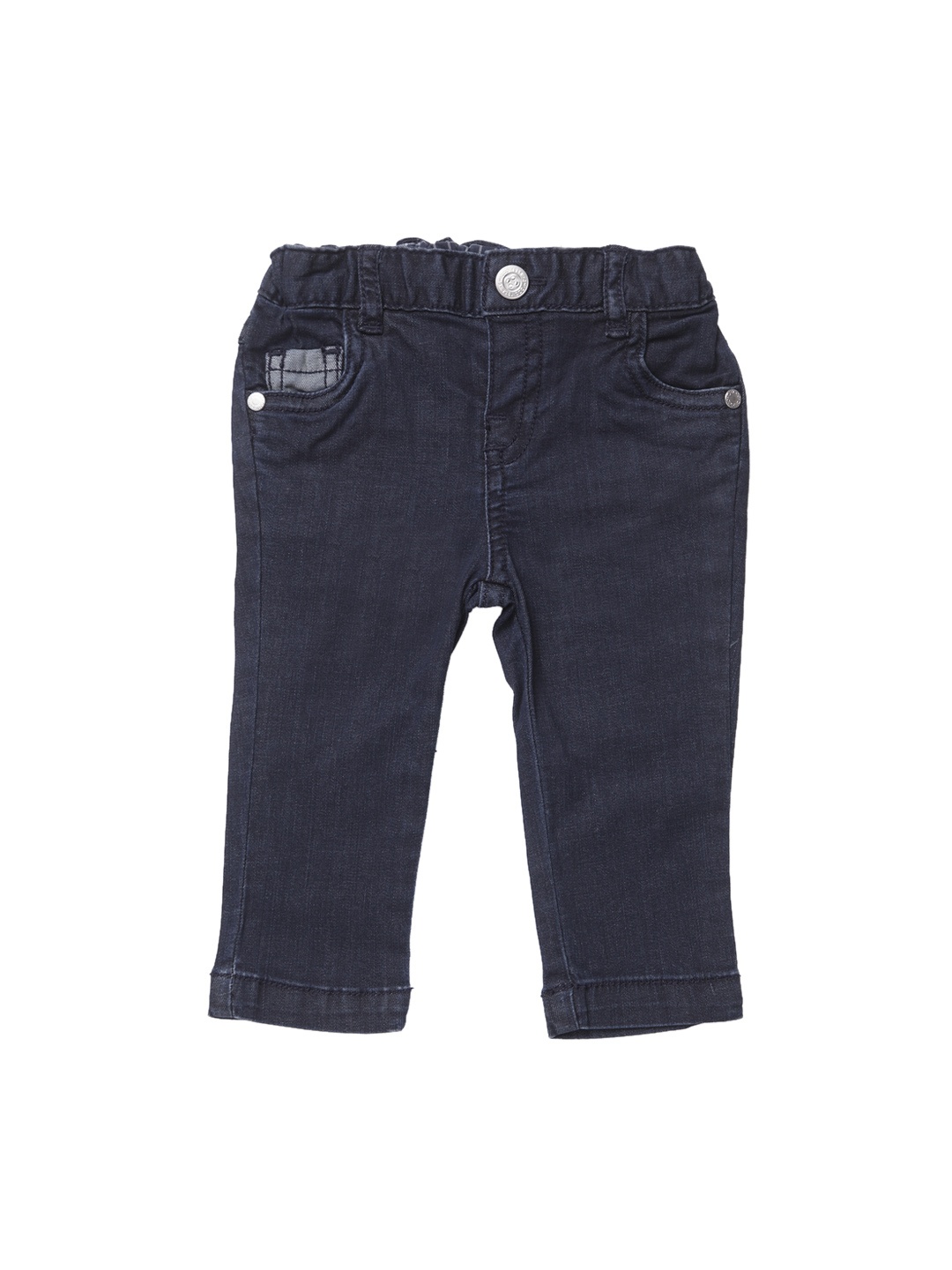 

Chicco Boys Blue Solid Regular Trousers