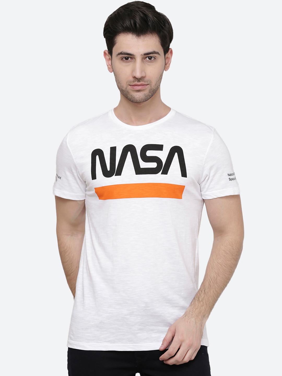 

Free Authority Nasa featured White Tshirt for Men