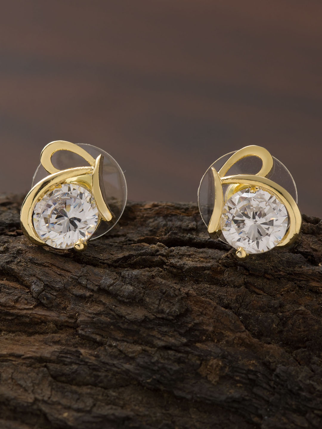

E2O Gold-Plated & Silver-Toned Contemporary Studs
