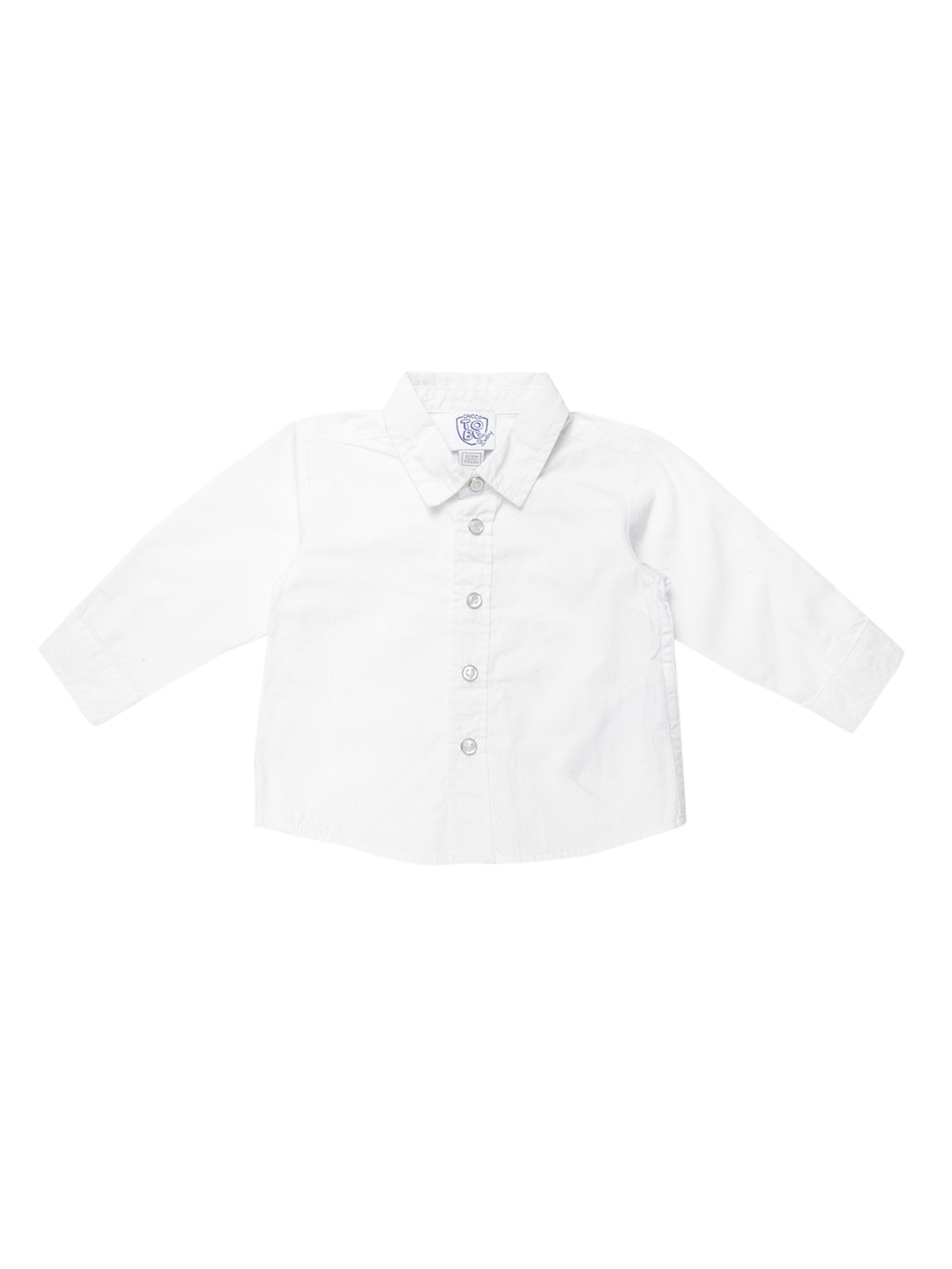 

Chicco Boys White Regular Fit Solid Casual Shirt