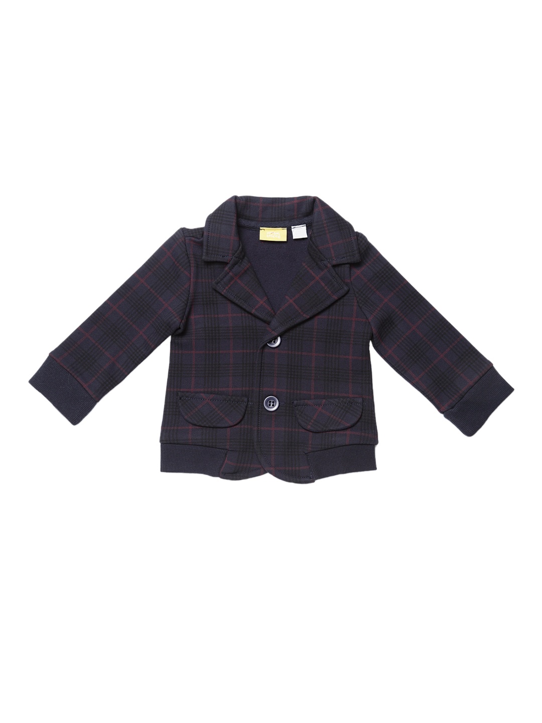 

Chicco Boys Navy Blue Checked Tailored Jacket