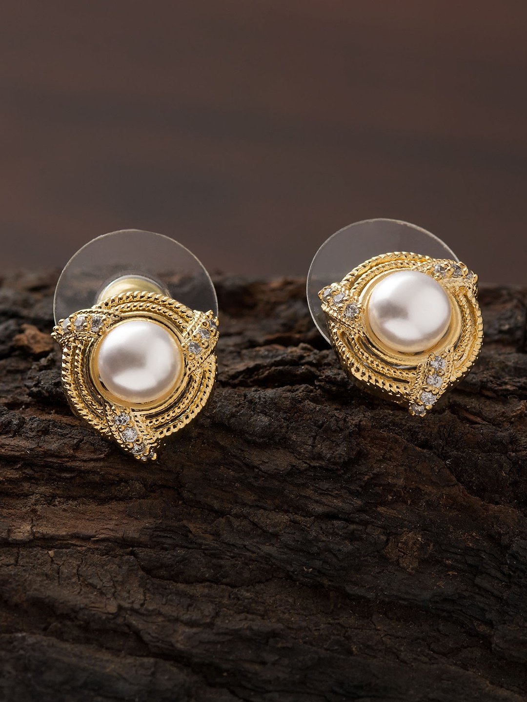 

E2O Gold-Plated Circular Studs