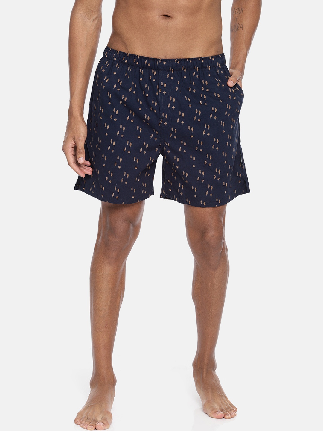 

Fruit of the loom Men Blue Printed Pure Cotton Boxers MBS03-A1P3