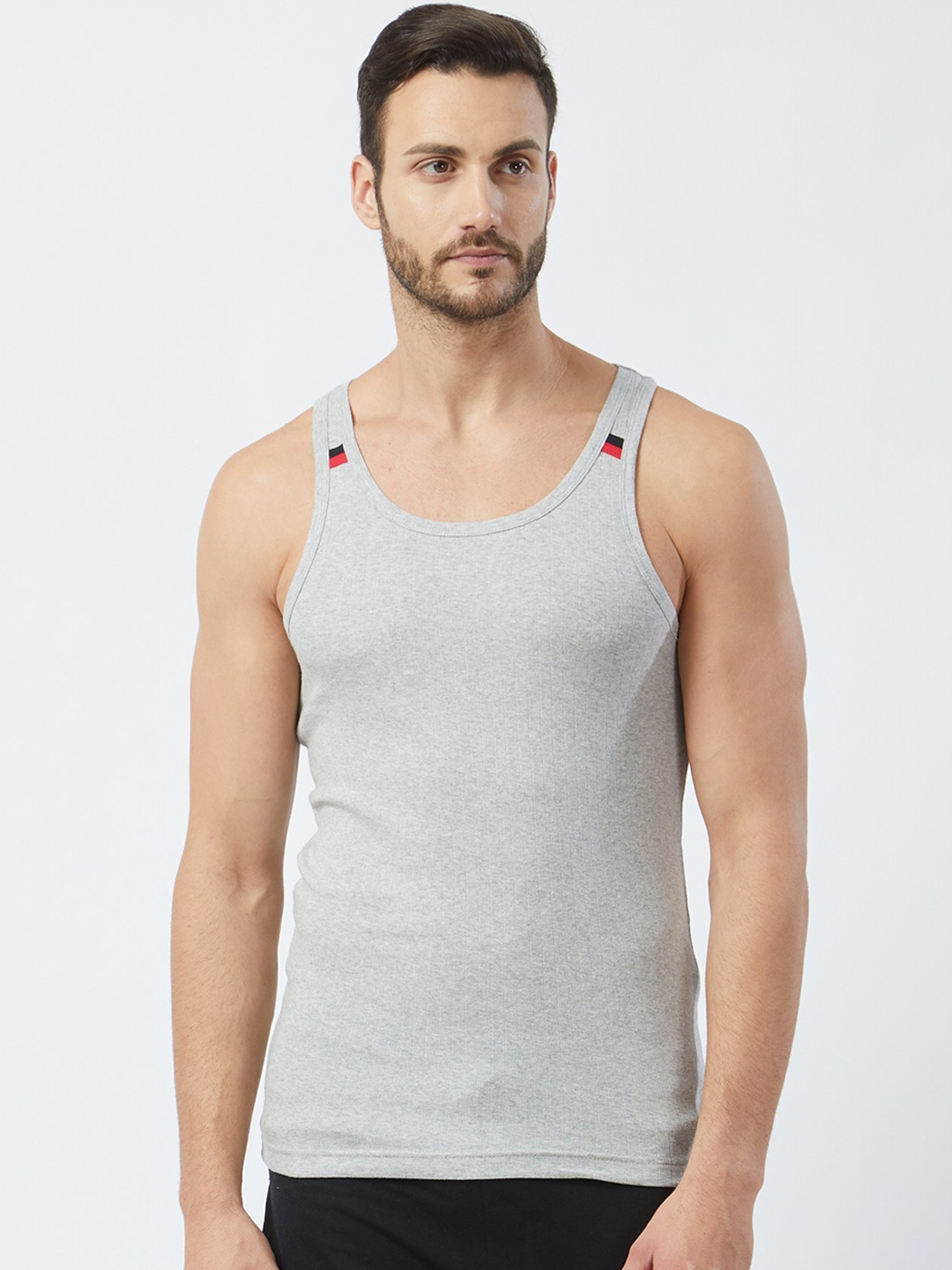 

Fruit of the Loom Pure Cotton Innerwear Vest MFV03-N-A1S3-GREY MELANGE